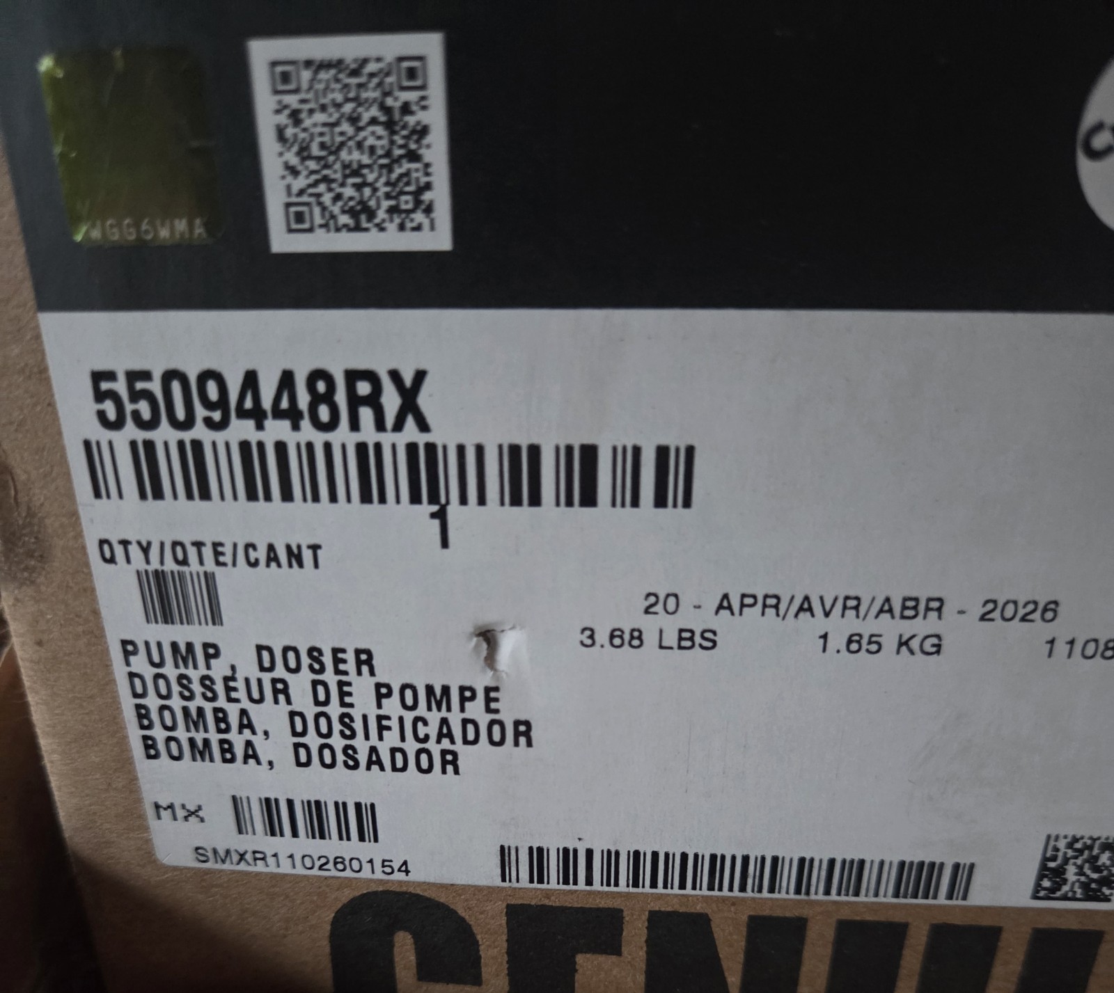 5509448RX OEM Cummins Doser Pump 5509448RX OEM Cummins Doser Pump