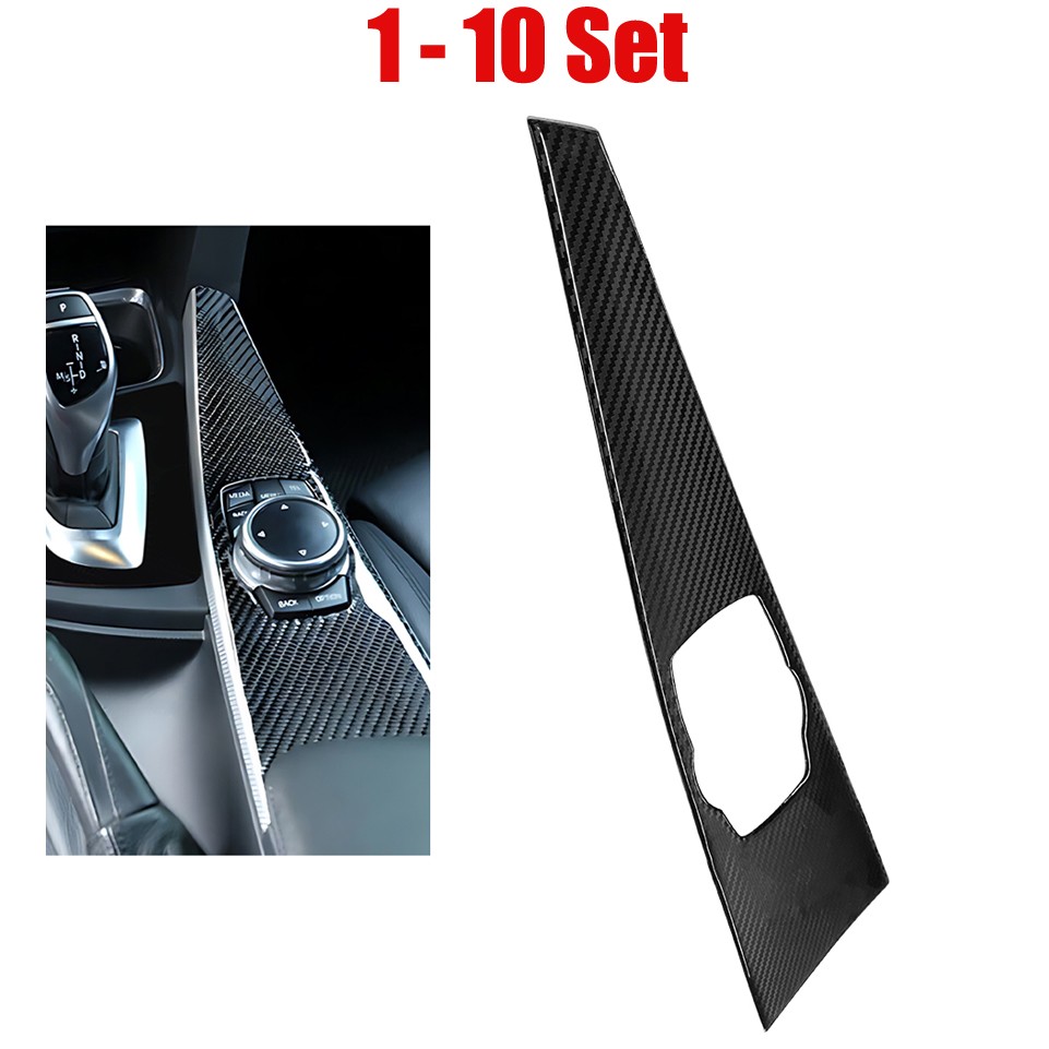 1-10X Carbon Fiber Multimedia Panel Trim for BMW 3/4 Series F30 F33 F36 2013-19