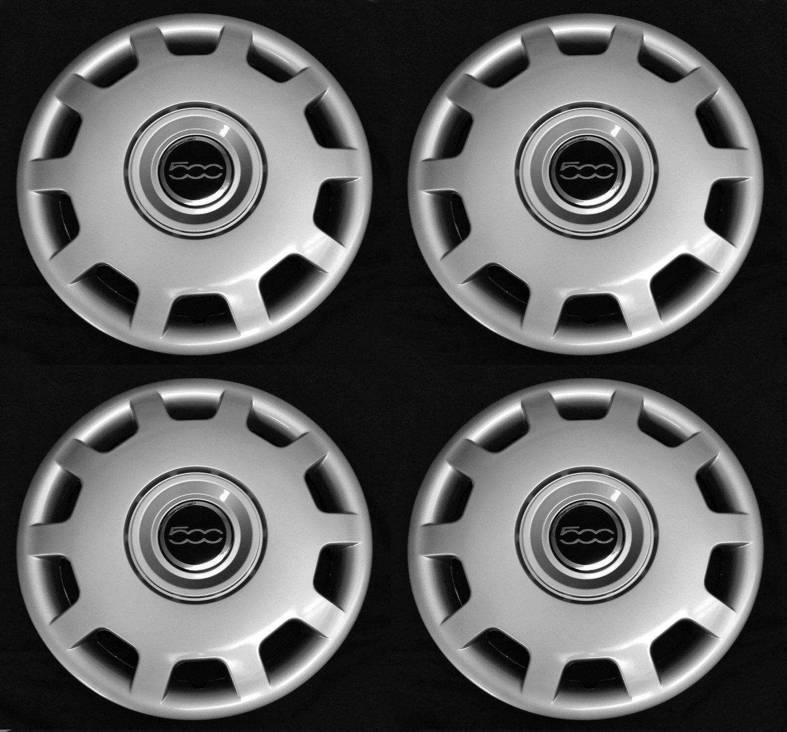 SET (4pcs) Wheel covers FITS 500 2010 - 2016 POP Abarth 15\