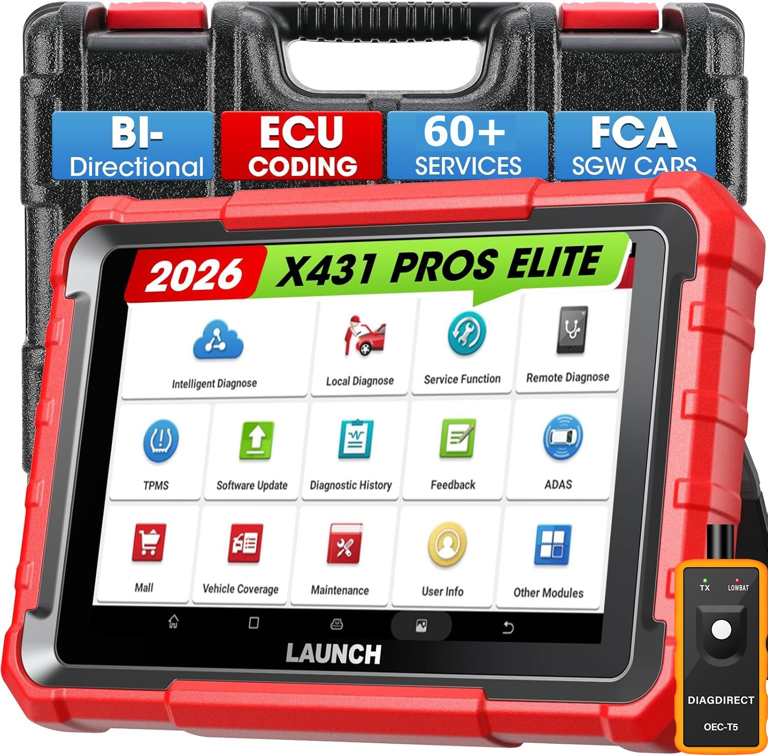 2026 LAUNCH X431 PRO ELITE V+ PRO5 Car OBD2 Scanner Diagnostic Tools ECU Coding