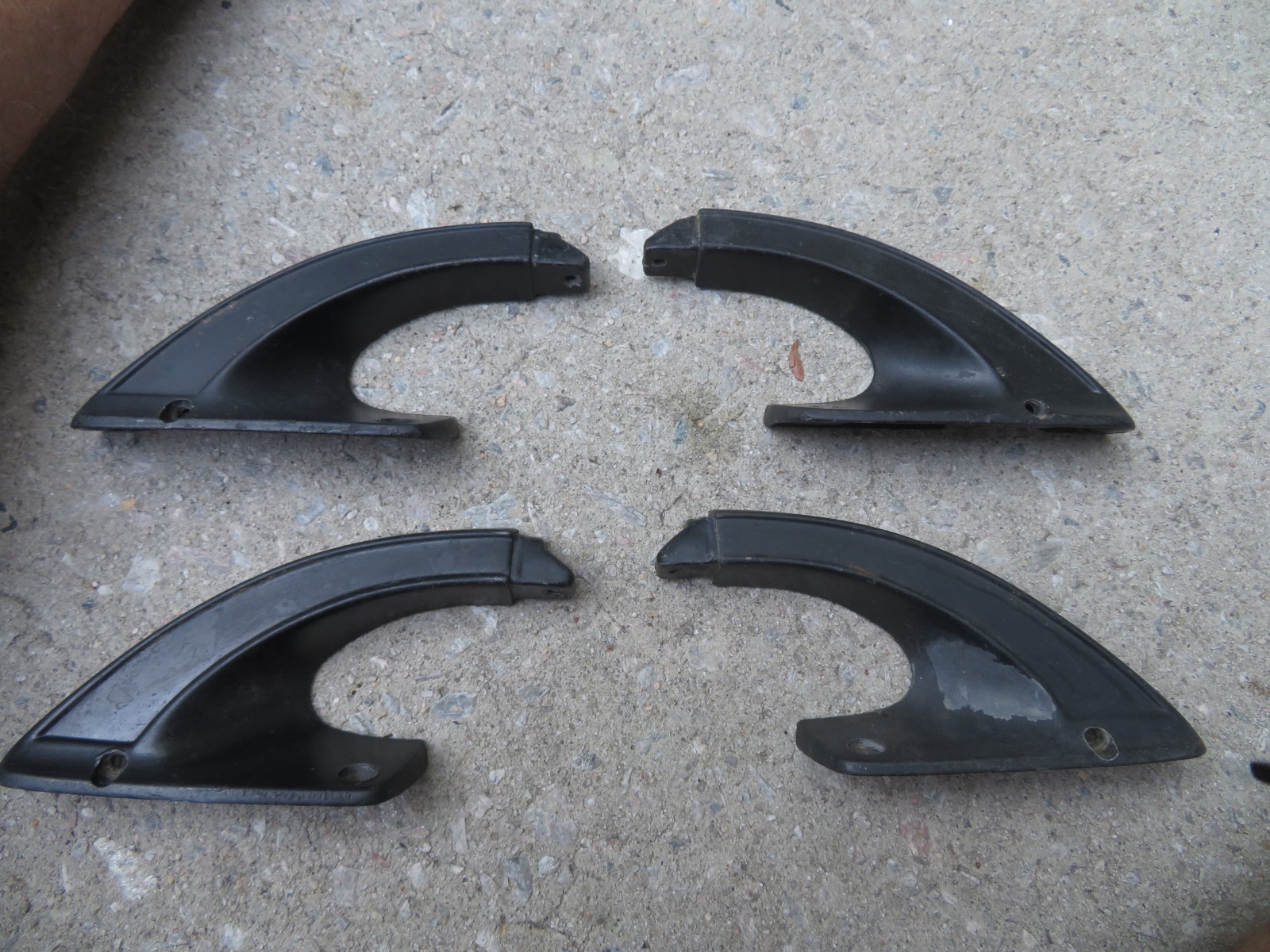 Vintage Set Volvo Black Roof Luggage Rack Mount Arms 240 740 Wagon OEM