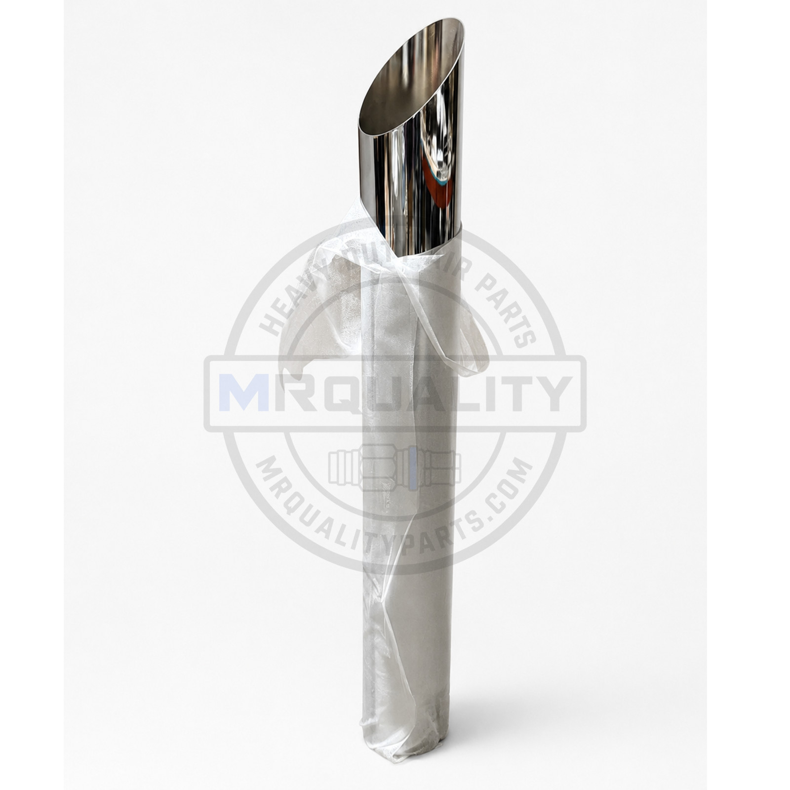 7 Inch Chrome Mitered Exhaust Stack 54 Inch Plain End Universal 7 Inch Chrome Mitered Exhaust Stack 54 Inch Plain End Universal