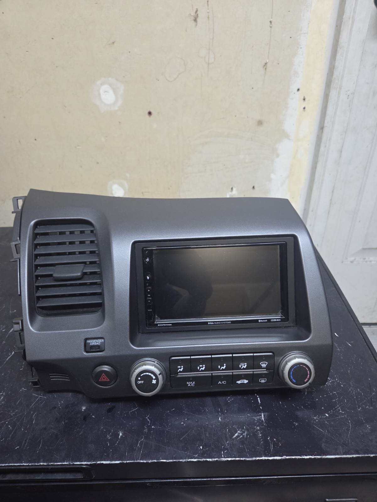 06-11 Honda Civic Ac Control Bezel With Boss Radio