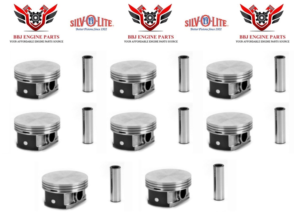 8 SILVOLITE HYPEREUTECTIC PISTONS for 1997-2004 CHEVROLET 5.7 LS1 GENIII 