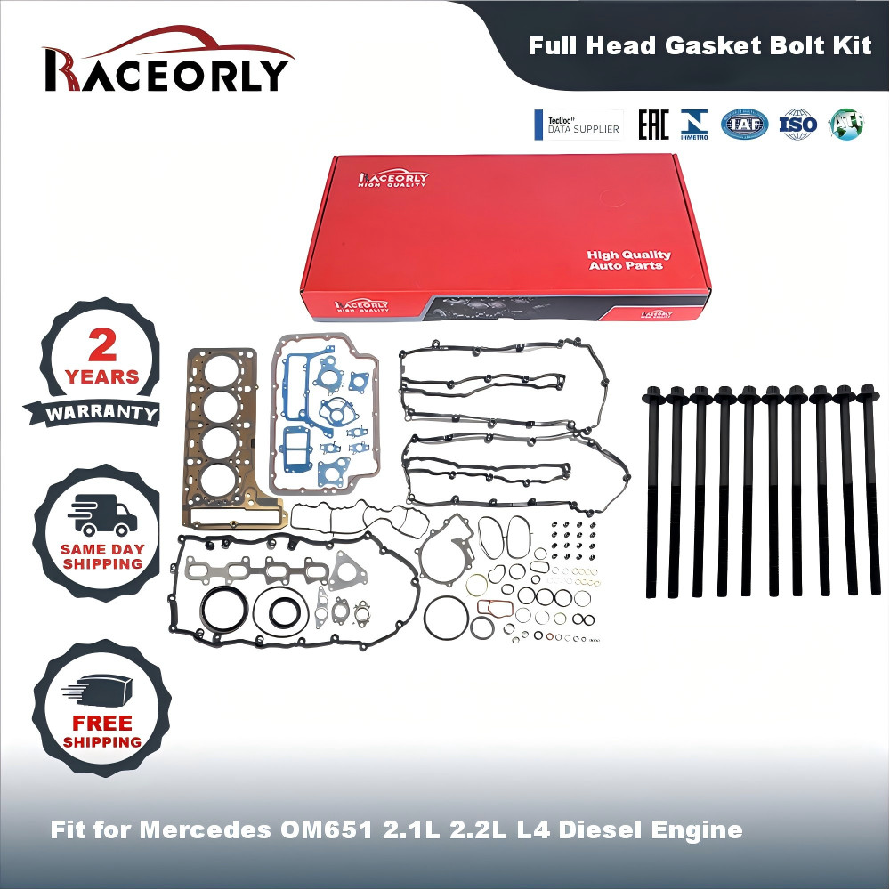 OM651 Full Gasket Bolt Kit For Mercedes GLK250 E250 BlueTEC Sprinter 2.1L 2.2L