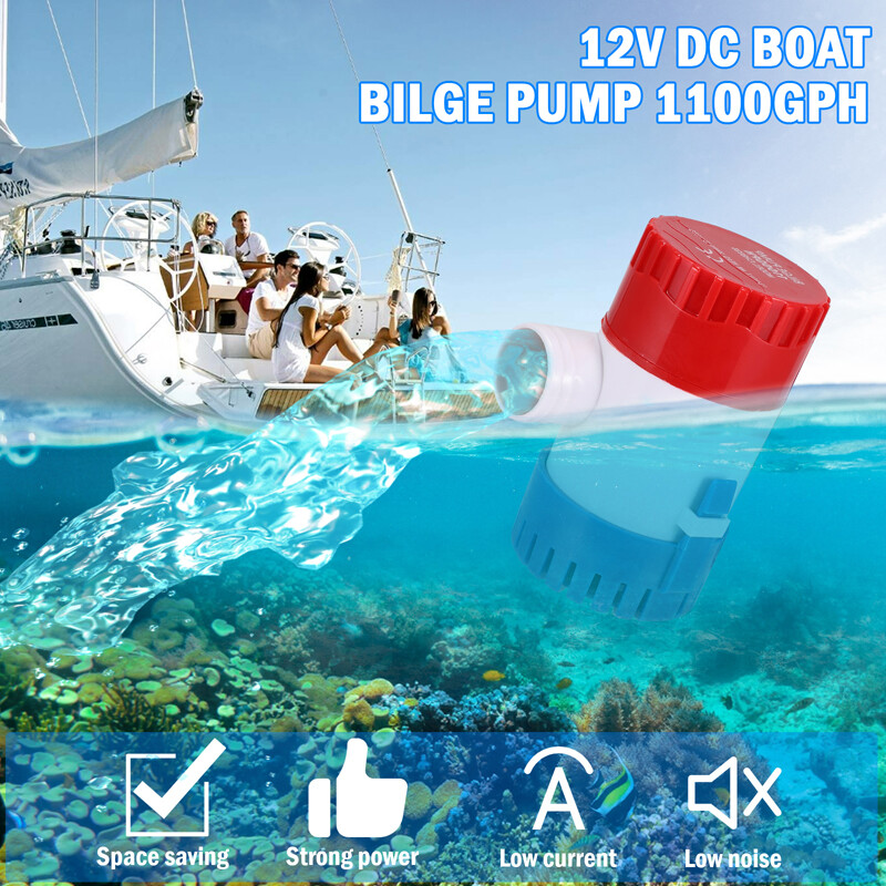 Bomba de achique de 1100GPH bomba de agua sumergible para yates y barcos marinos