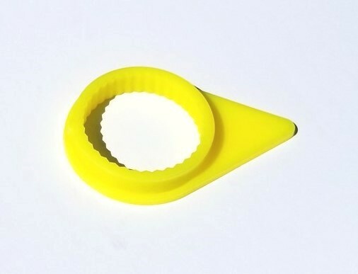 MVP 100 Pack Fluorescent Yellow Loose Wheel Lug Check Indicator for 22mm Nuts
