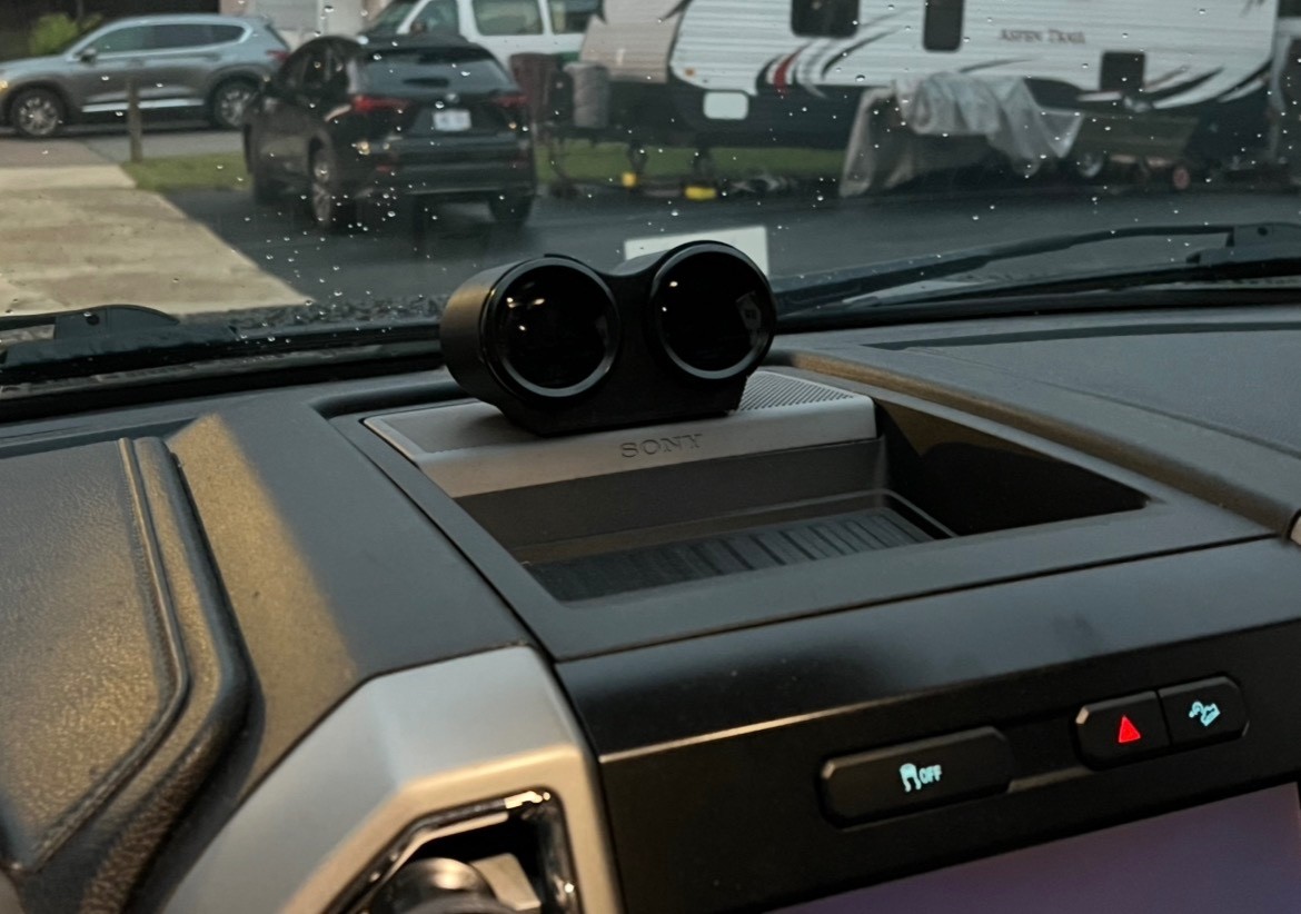 Universal Dual Gauge Pod 52mm Dash Mount Holder Dashboard