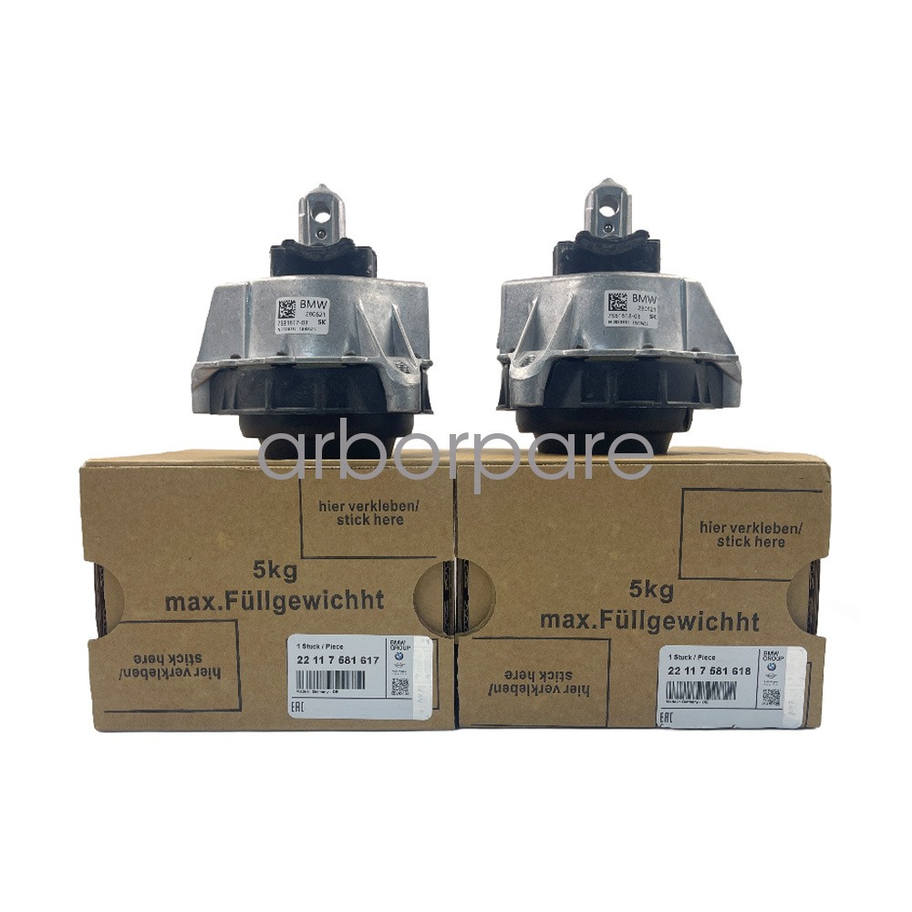 2Pcs Engine Motor Mount Left+Right For 2019-2023 BMW 330i 430i 2.0L 22117581617