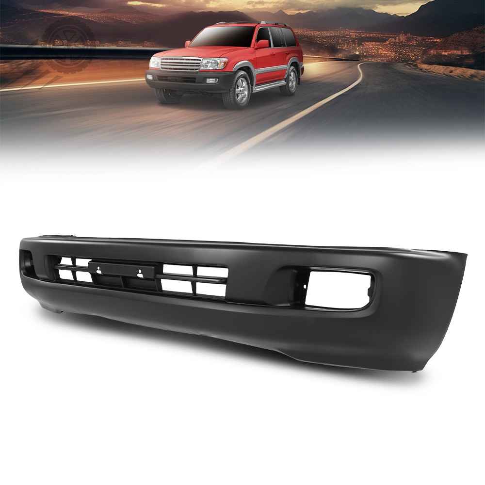 Front Bumper Cover For 2003-2007 Toyota Land Cruiser w/ fog lamp holes Primed US