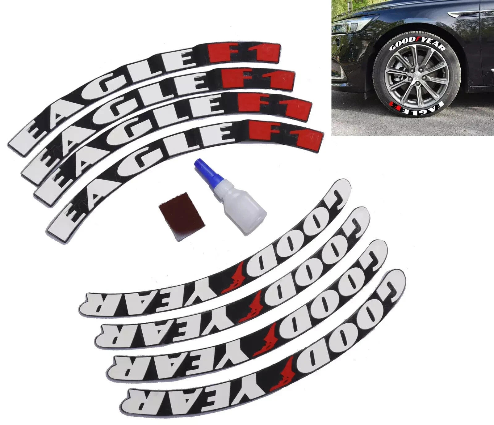 Goodyear Eagle F1 Tire Stickers 15