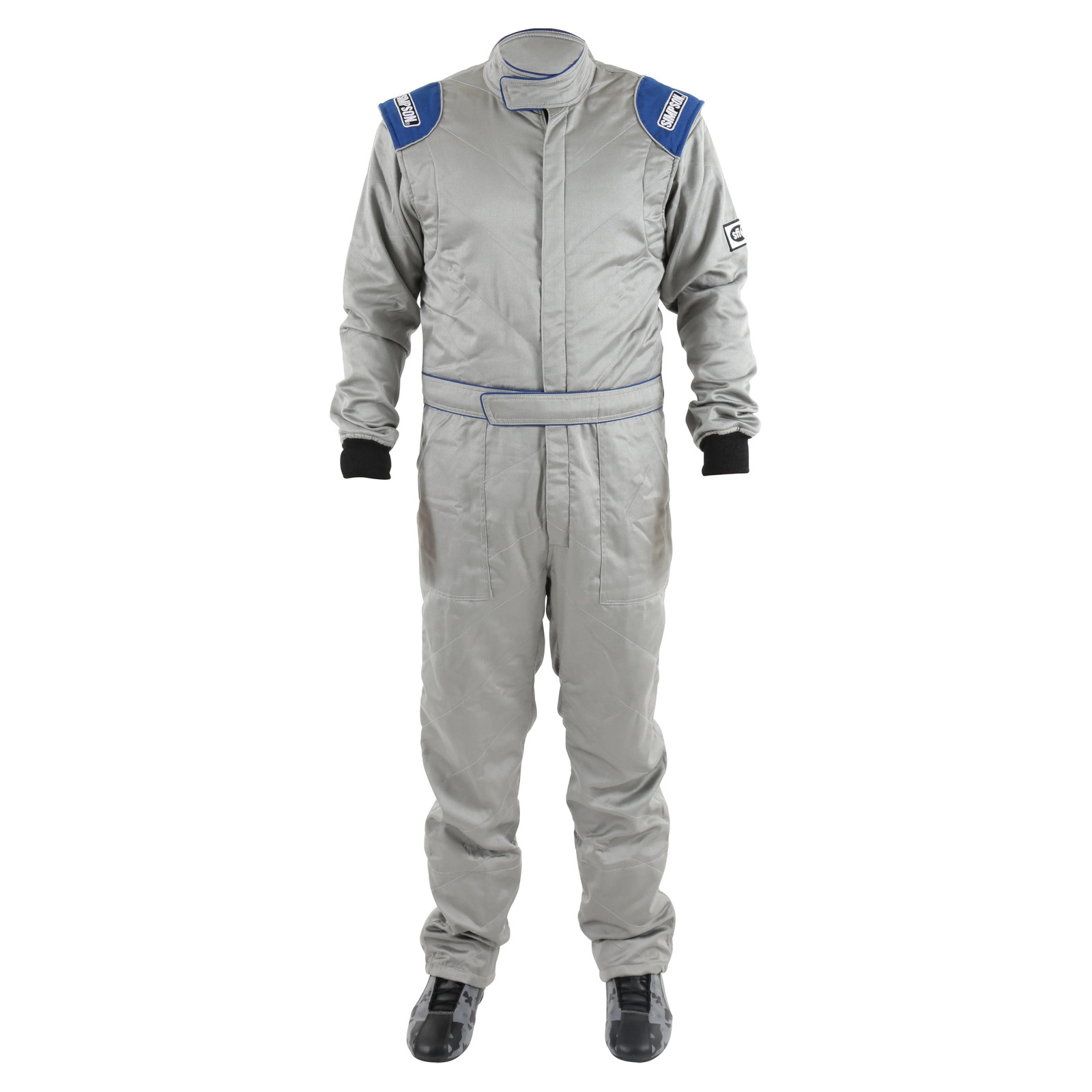 Simpson Racing RN05121 Renegade Racing Suit - SFI 3.2A/5 - Gray/Blue - Adult SML