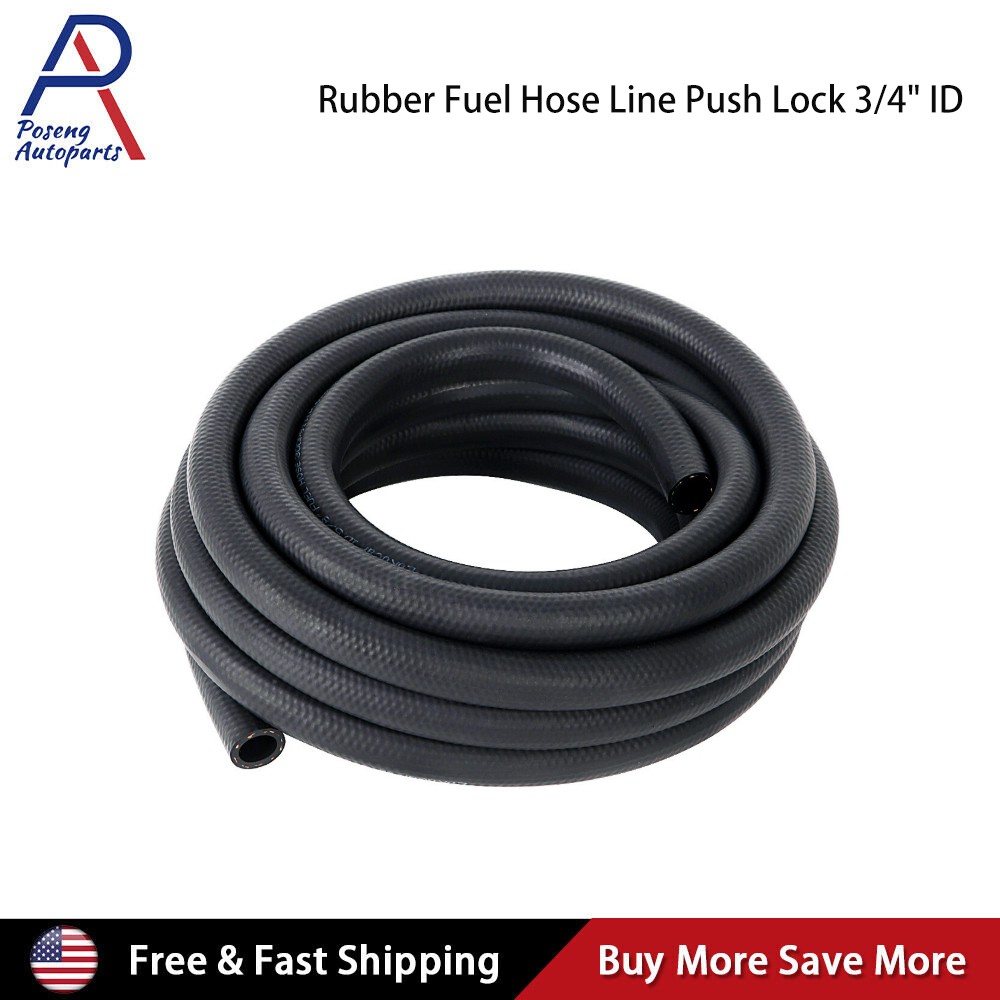 Rubber Fuel Hose Line Push Lock 3/4 Rubber Fuel Hose Line Push Lock 3/4