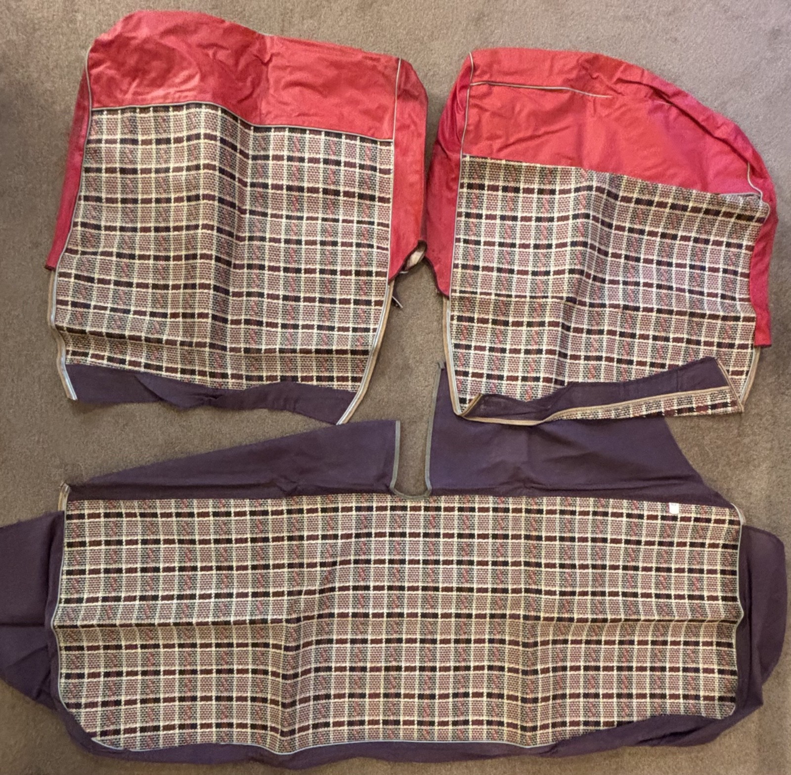 Vintage NOS Front Seat Covers 1953 - 57 Chevy Pontiac Olds 88 & Other 2-Door Car
