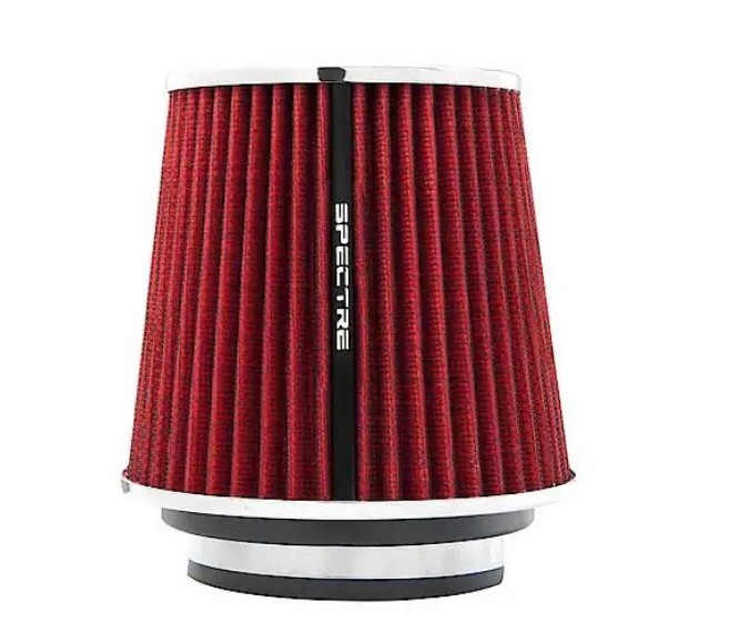 universal spectre cold air intake red 8132 with adapters 3 inch 3.5 inch 4 inch