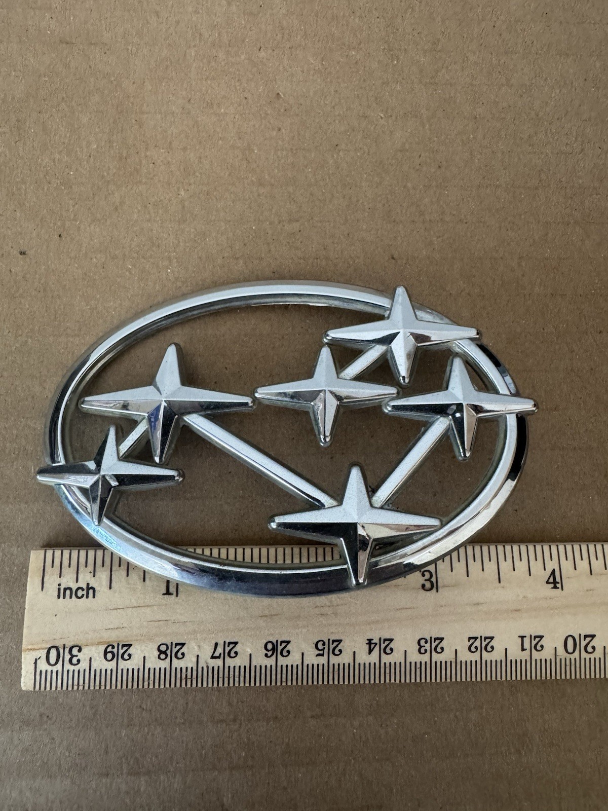 FREE SHIPPING Vintage Subaru Emblem Badge OEM  Brat Justy GL Legacy