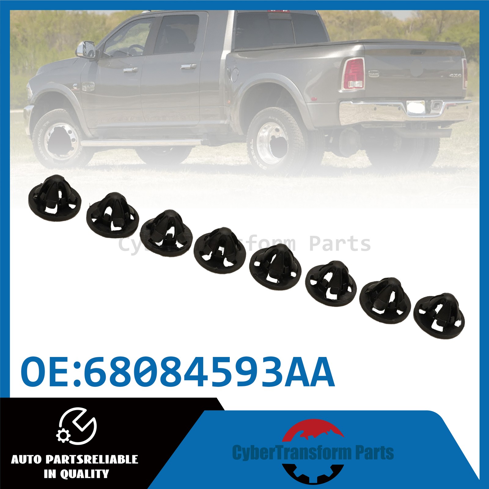 8x For Dodge Ram 1500 Ram 2500 2007-13 Tail Light Grommet Retainer Mount Clip US