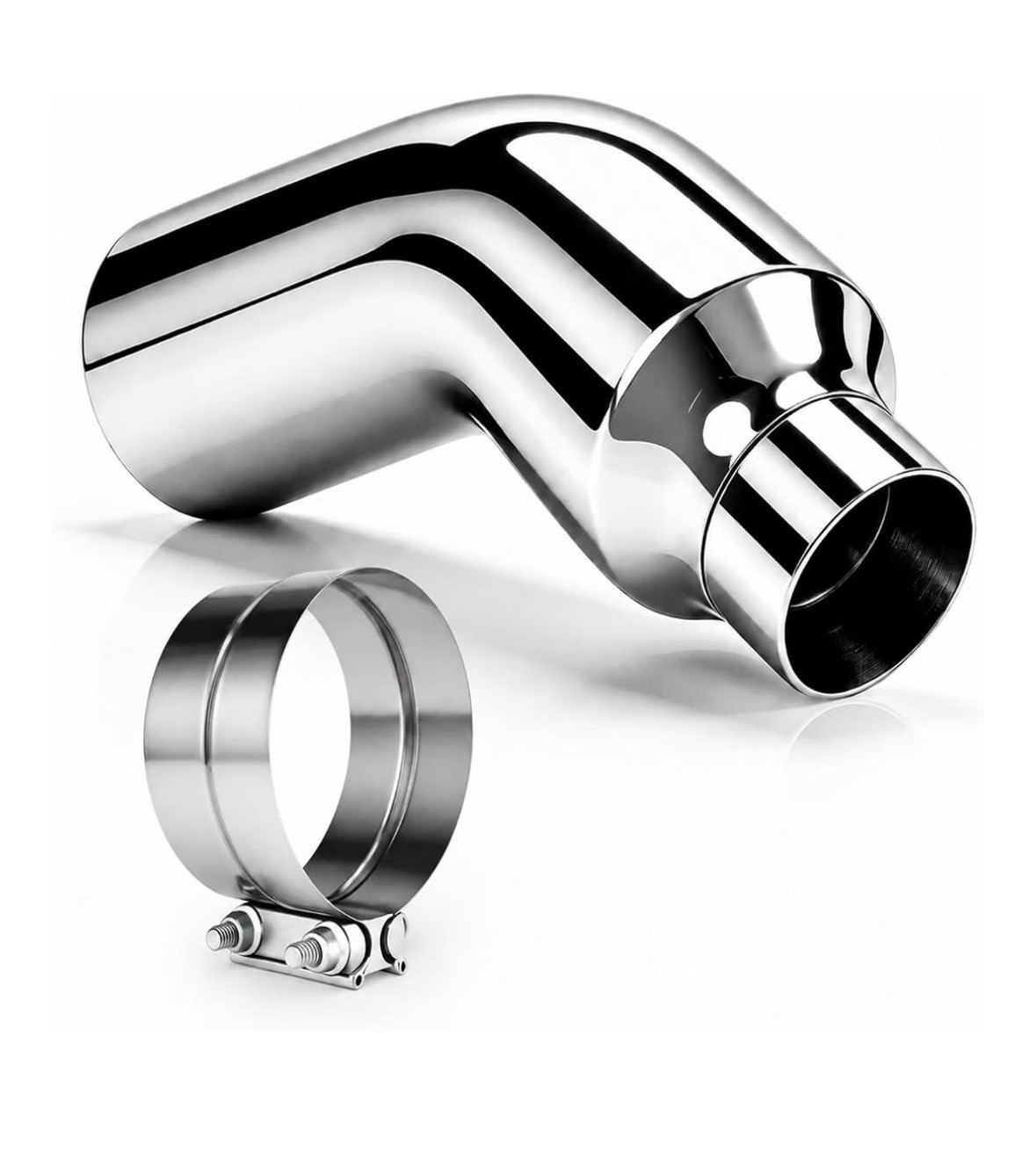 5 to 8 inch Exhaust Elbow with Clamp