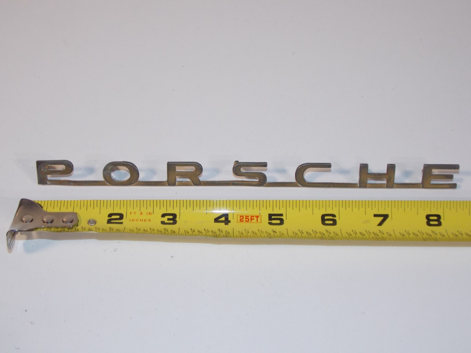 Vintage Porsche Speedster 215mm Car Vehicle Script Emblem Badge OEM