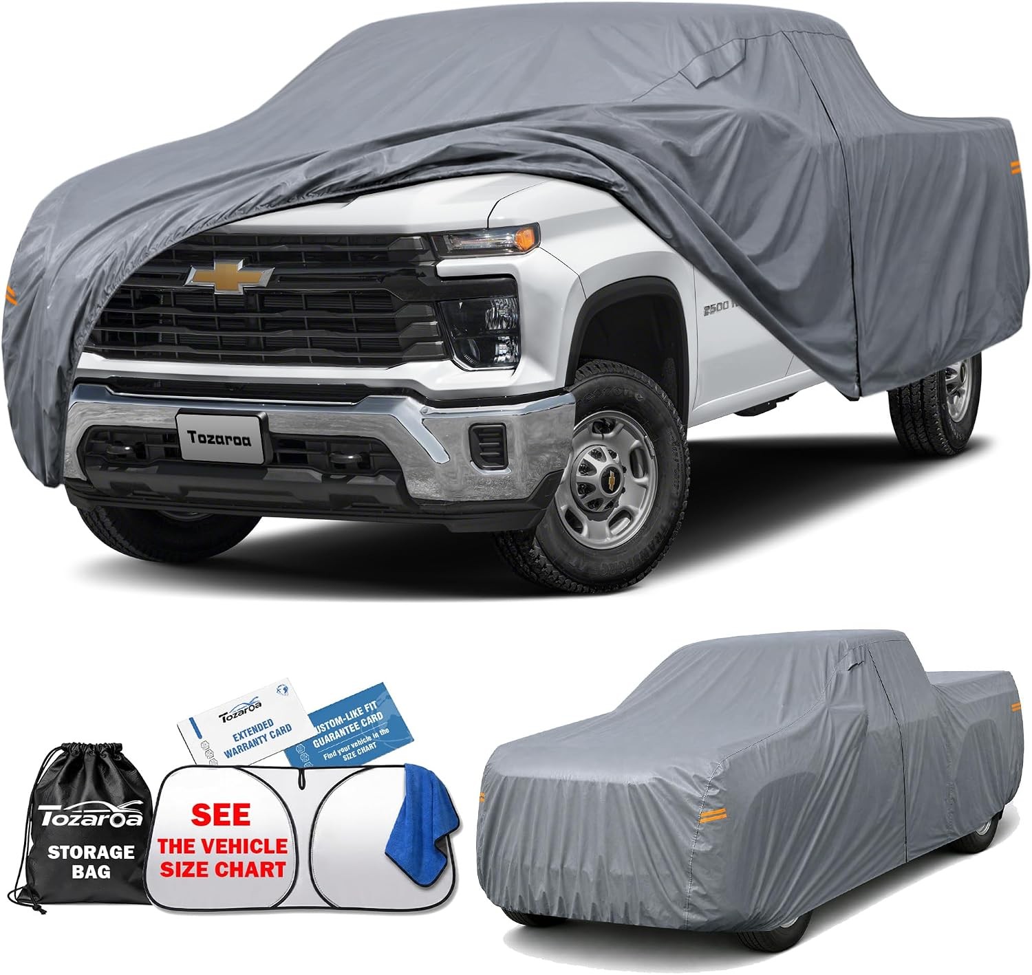 Truck Cover Waterproof All-Weather,Outdoor Full Exterior Pickup Covers