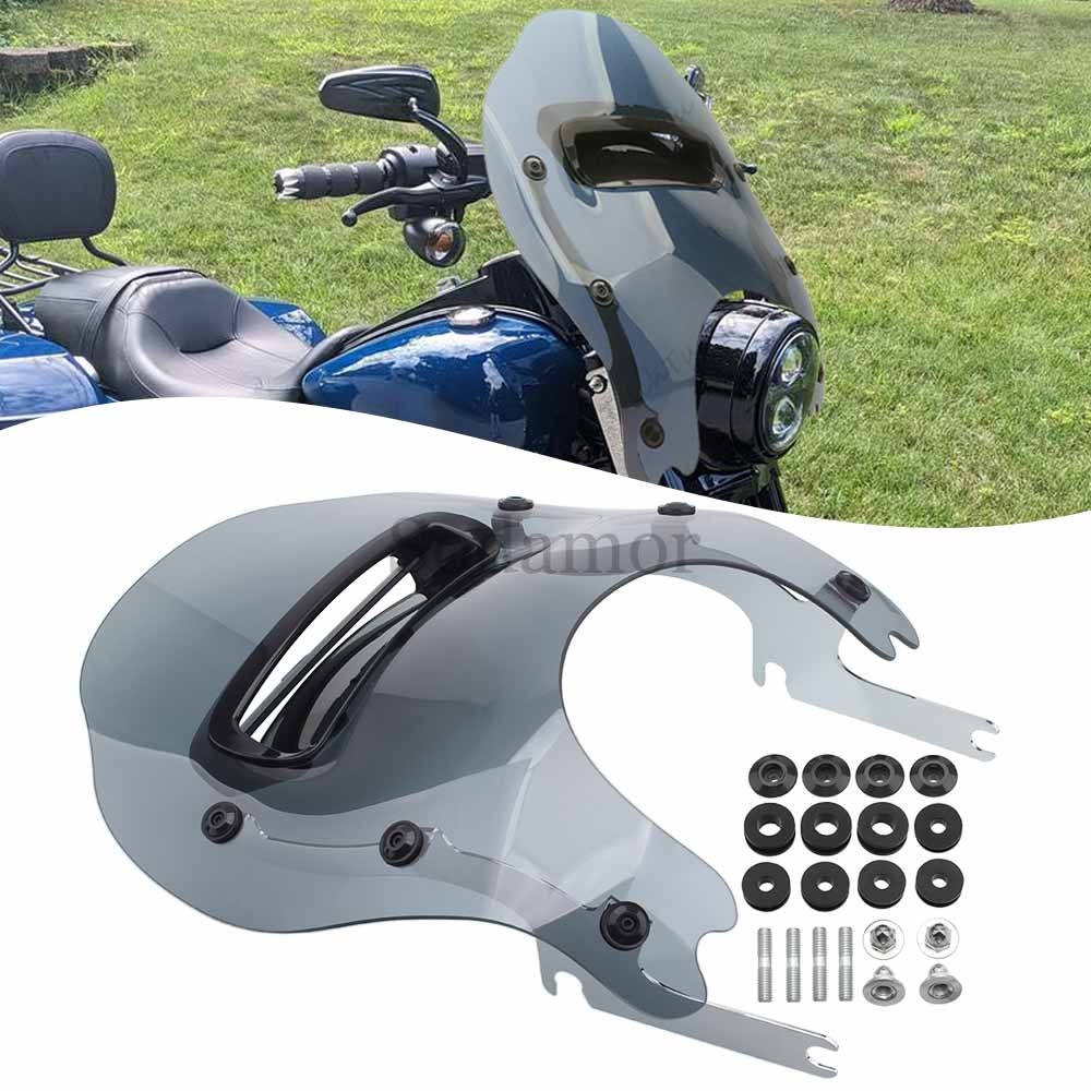 Front Headlamp Vented Windshield Windscreen For Harley Road King Special FLHRXS