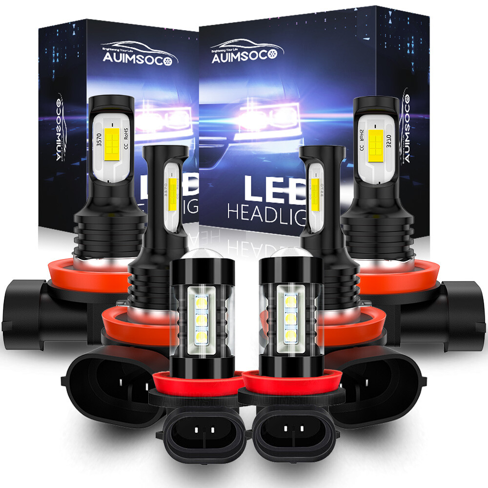 Para For 2007-2018 Nissan Altima luces delanteras de alta baja + focos de niebla
