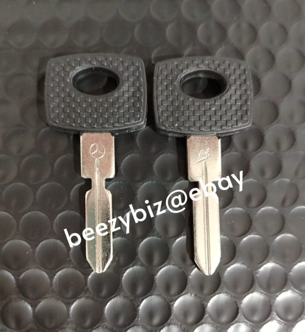 2 Blank Key Uncut Huf Mercedes Benz W107 W124 W126 W129 W140 C E S SE SL CLASS