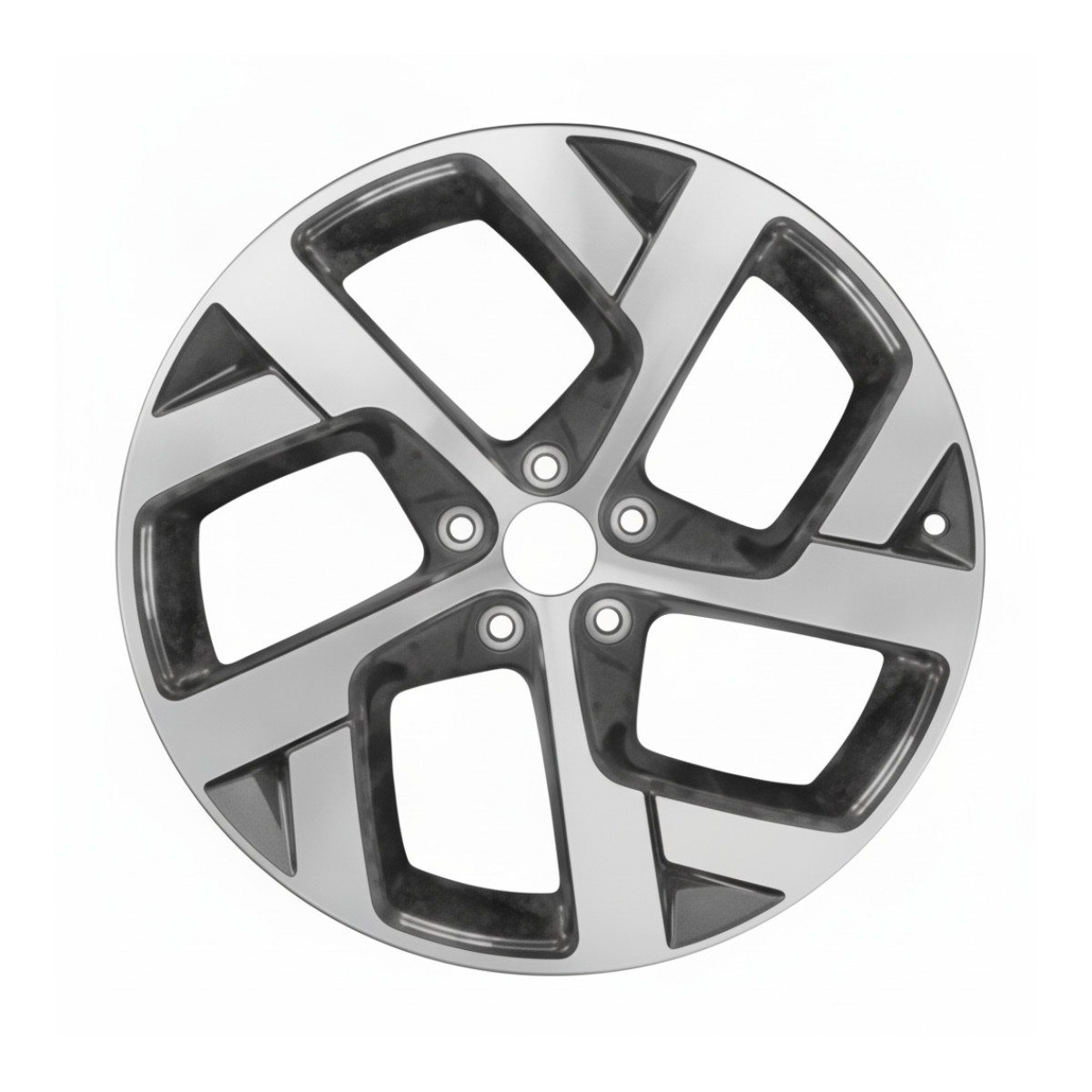 Lucid Air 2022 95674 aluminum OEM wheel rim 21 x 8.5 CNC Black FRONT Lucid Air 2022 95674 aluminum OEM wheel rim 21 x 8.5 CNC Black FRONT