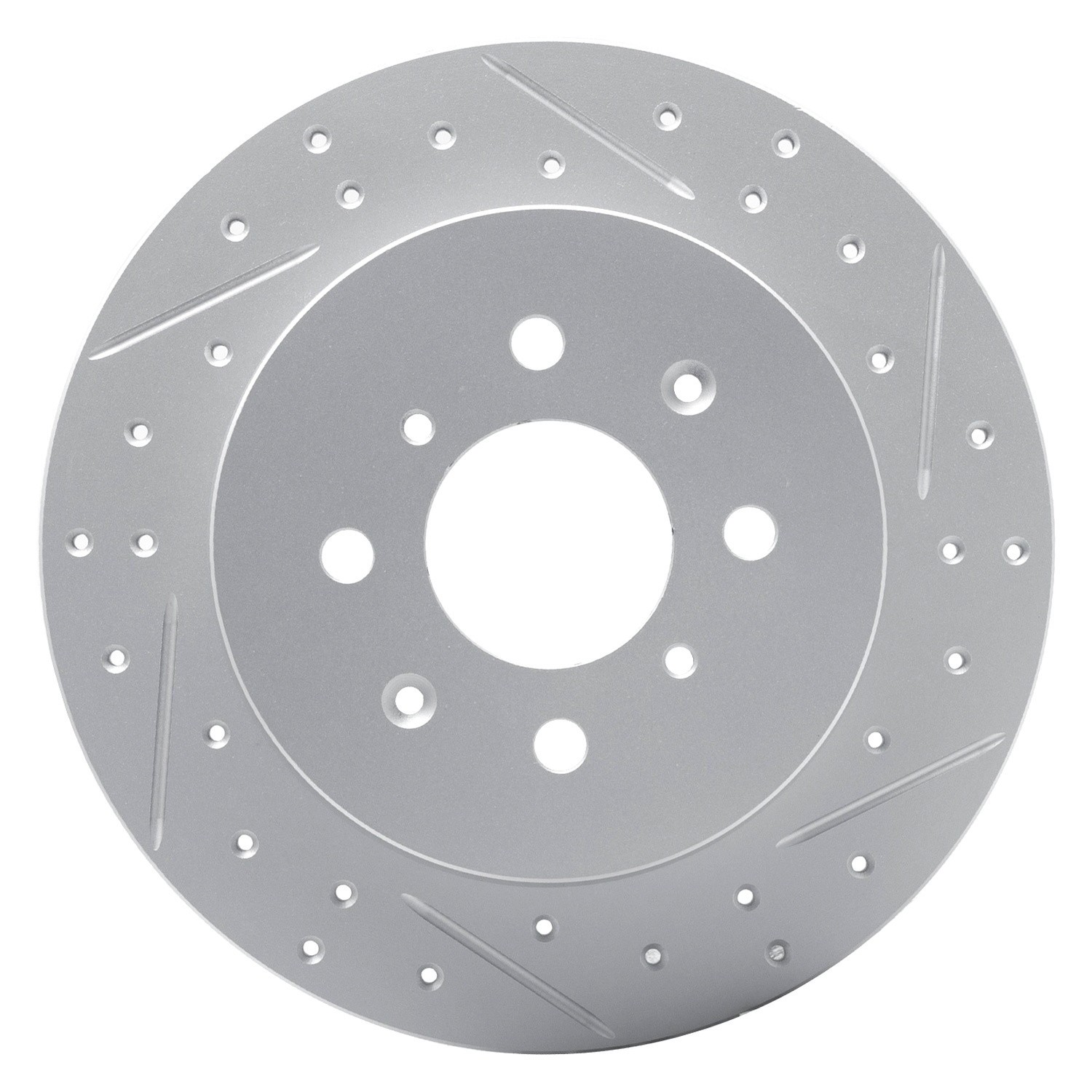 For Acura EL 01-05 DFC Drilled & Slotted Rear Passenger Side Brake Rotor