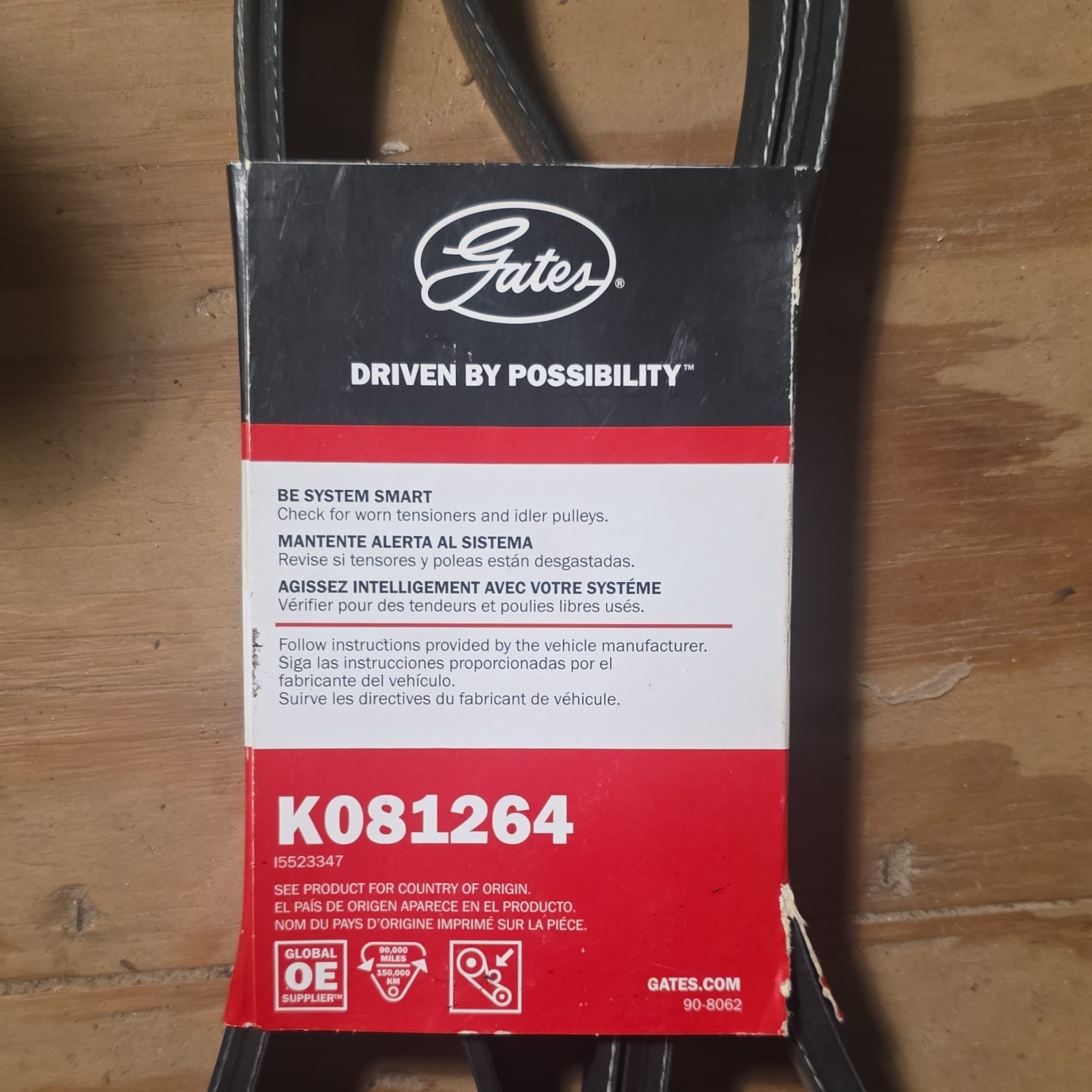 Serpentine Belt-Premium OE Micro-V Belt Gates K081264