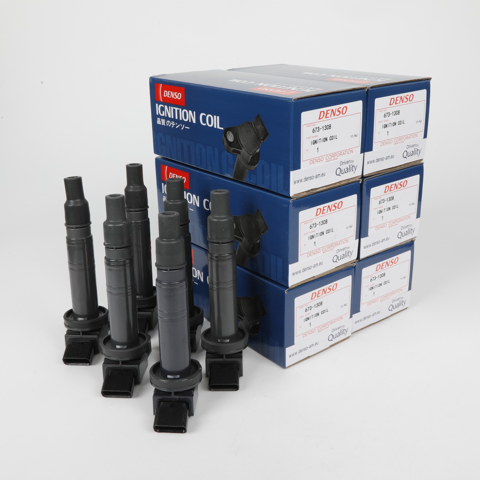 6PCS DENSO Ignition Coils 90919-02248 For 03-20 Toyota & Lexus I4 V6 673-1308 6PCS DENSO Ignition Coils 90919-02248 For 03-20 Toyota & Lexus I4 V6 673-1308