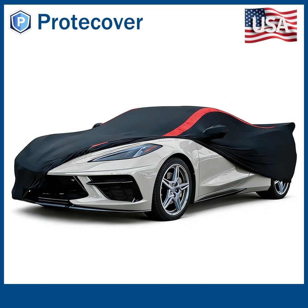 Car Cover for Corvette C8 Stingray 2020-2025 Stretch Satin DustProof Protection
