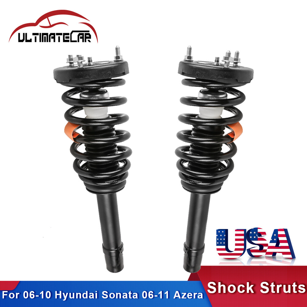 Set 2 Front Complete Struts Shock Absorbers For 06-10 Hyundai Sonata 06-11 Azera