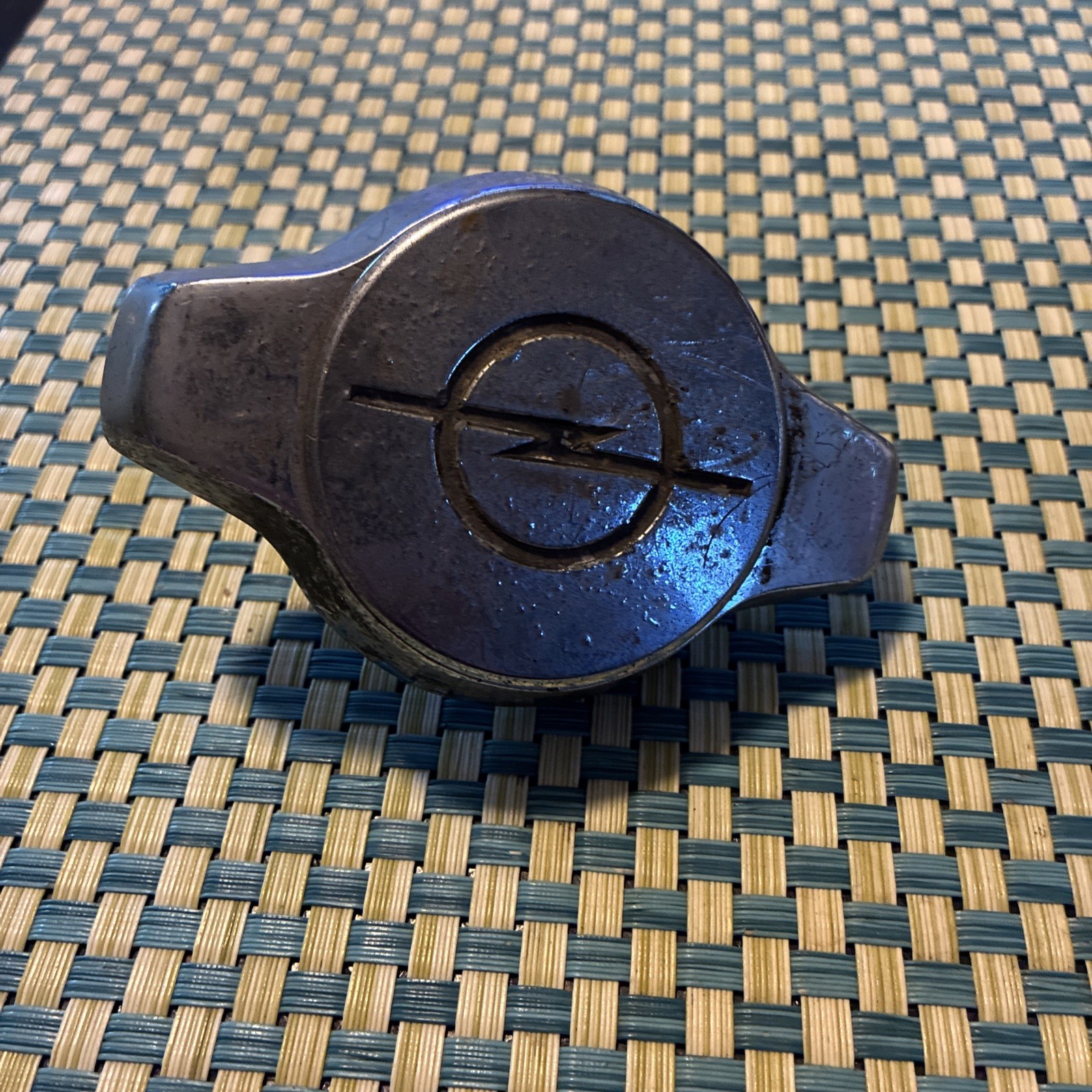 1968-1973 Opel GT Chrome Gas Fuel Filler Cap CORE Needs Restored OEM 58344 1968-1973 Opel GT Chrome Gas Fuel Filler Cap CORE Needs Restored OEM 58344