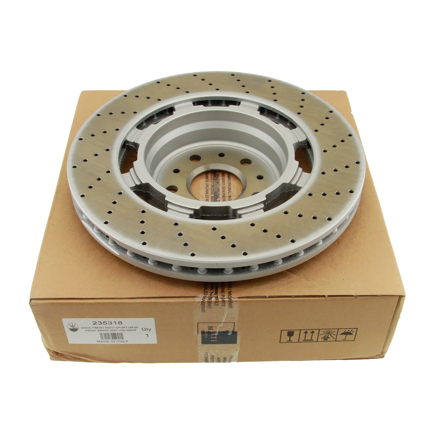 2PC Front Brake Rotors For Maserati Granturismo Quattroporte GranCabrio 235318