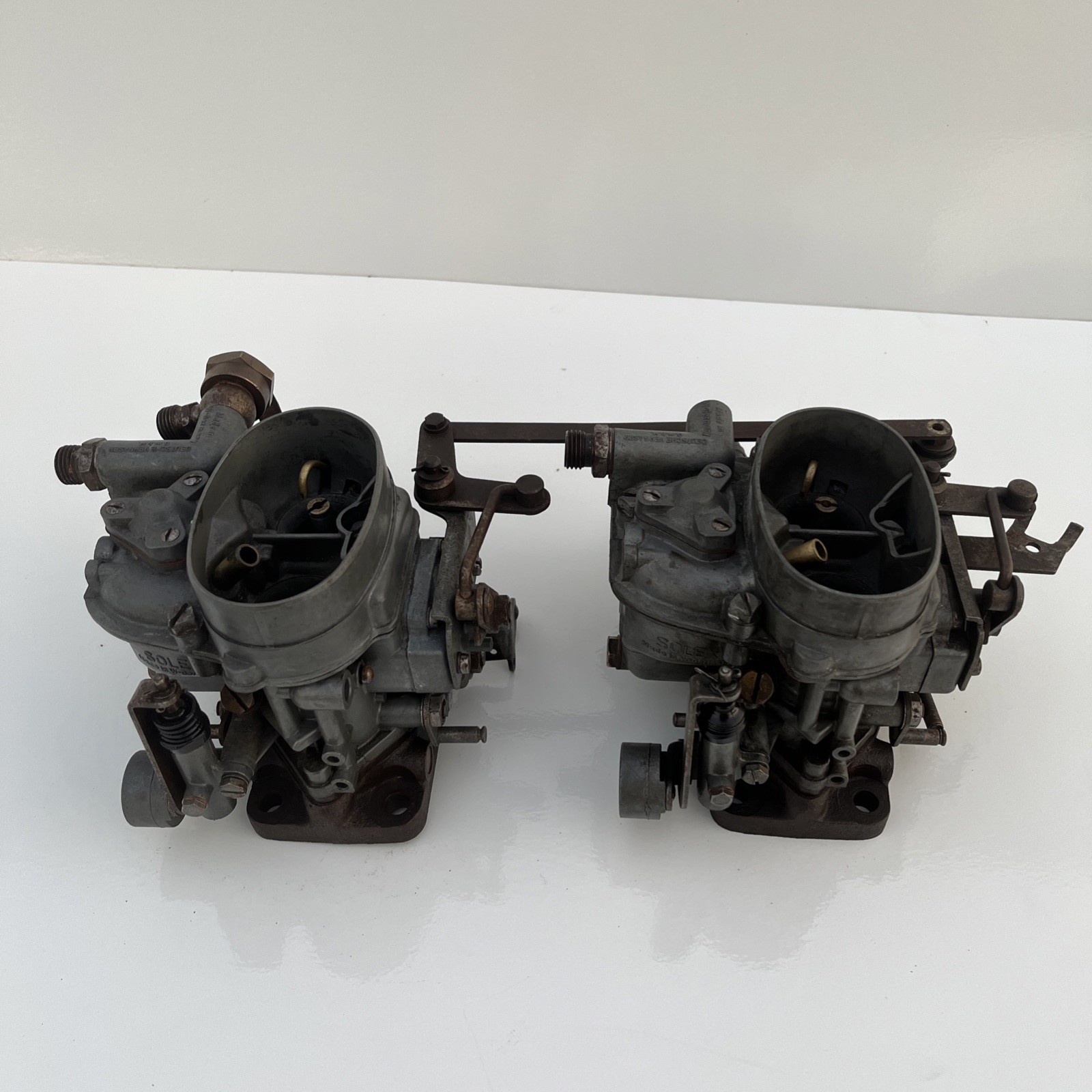 Vintage Mercedes 32 PAITA Twin Carburetors W180 Ponton OEM FOR REBUILD Vintage Mercedes 32 PAITA Twin Carburetors W180 Ponton OEM FOR REBUILD