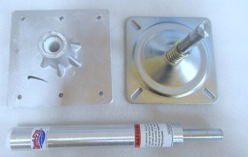 N45 Swivl-Eze 9774 Pin Pedestal Set Aluminum 7x7\ N45 Swivl-Eze 9774 Pin Pedestal Set Aluminum 7x7\