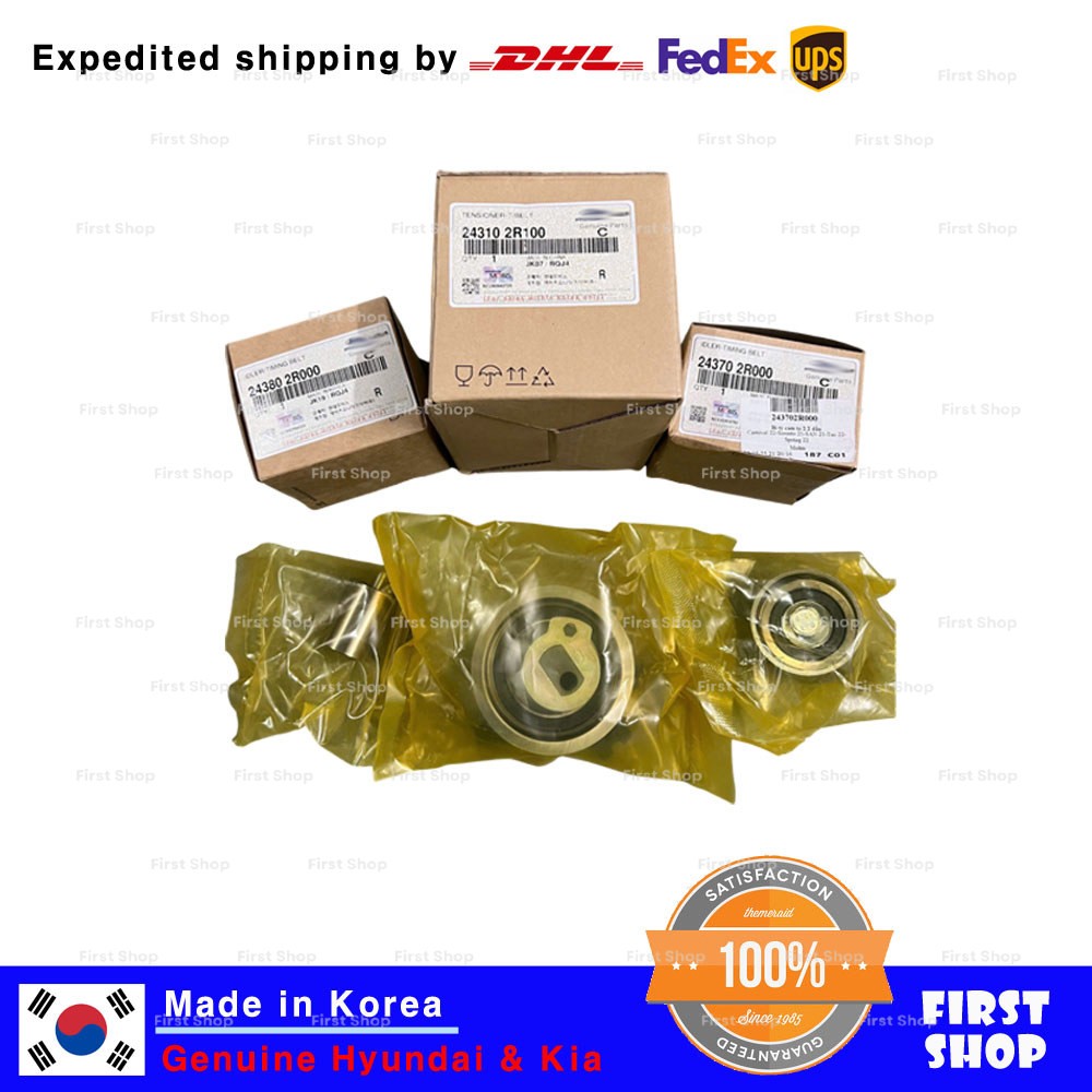 OEM 243102R100 Timing Belt Idler 3p set for Hyundai Santa Fe Kia Sportage 22-25