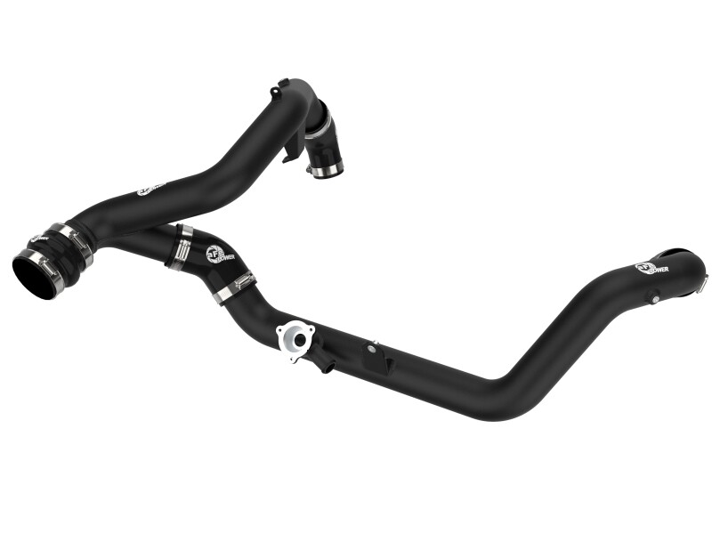 aFe Bladerunner 2-1/4 IN Aluminum Fits Hot Charge Pipe Black 20-23 Ford