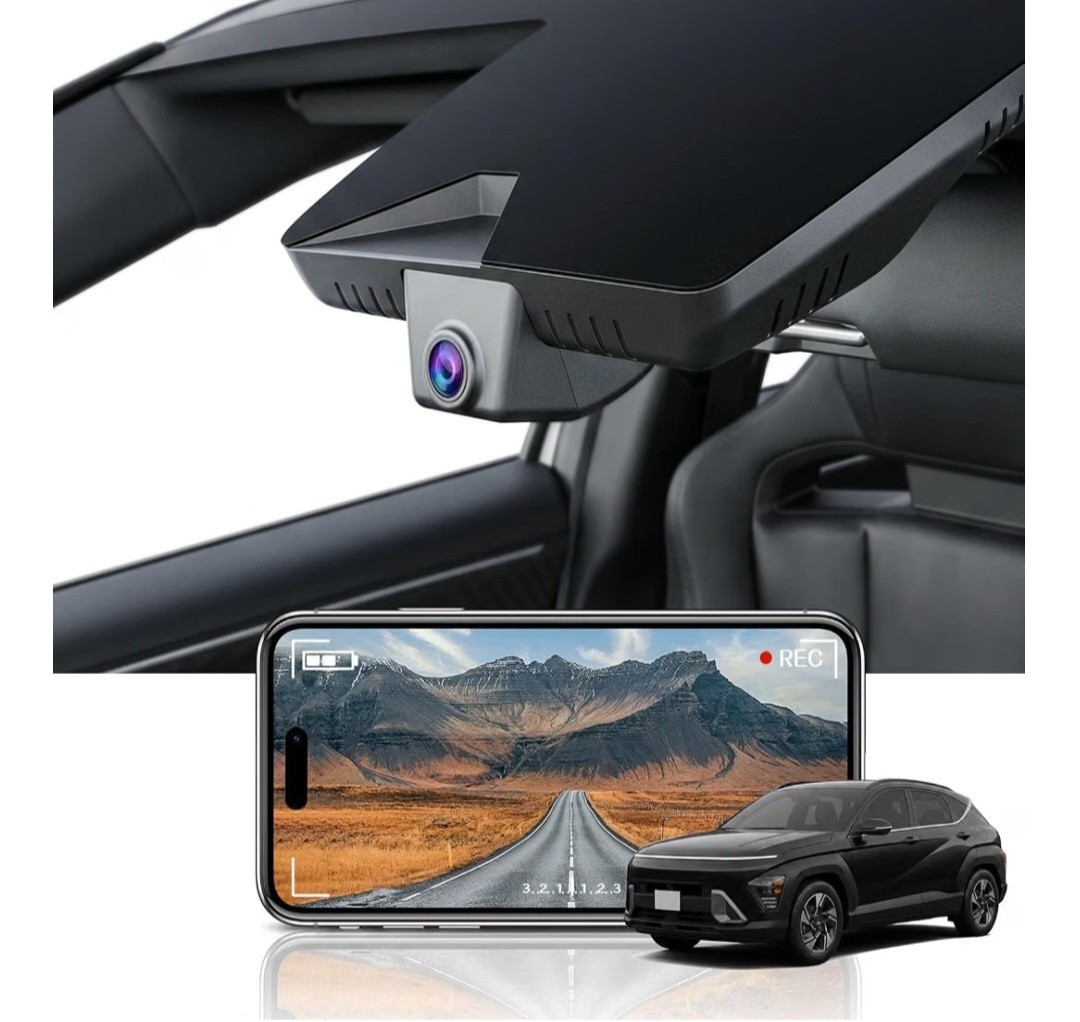 4K Dash Cam for Hyundai Kona 2022-2026 Factory Style Hidden WiFi Plug & Play NEW