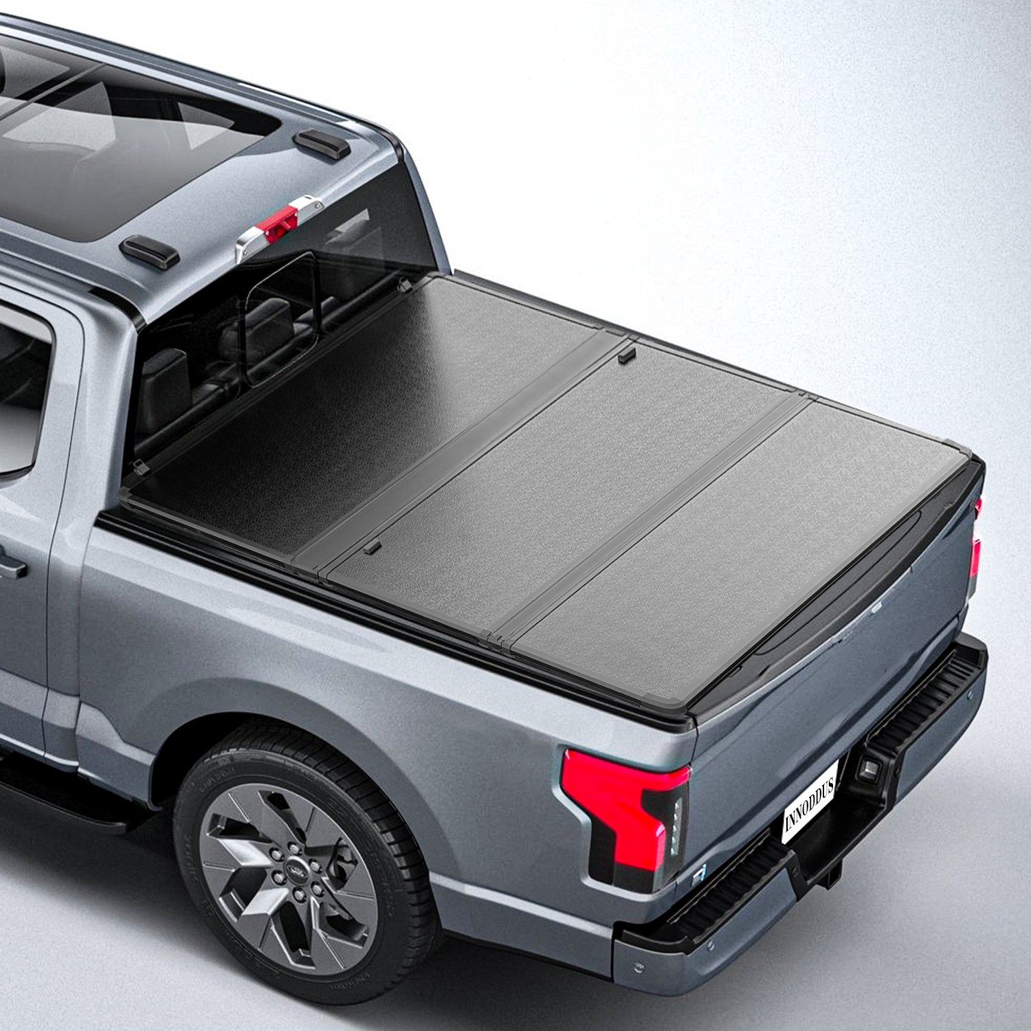 5.5FT Hard Tonneau Cover 3-Fold For 2009-2026 Ford F-150 F150 Truck Bed W/LED