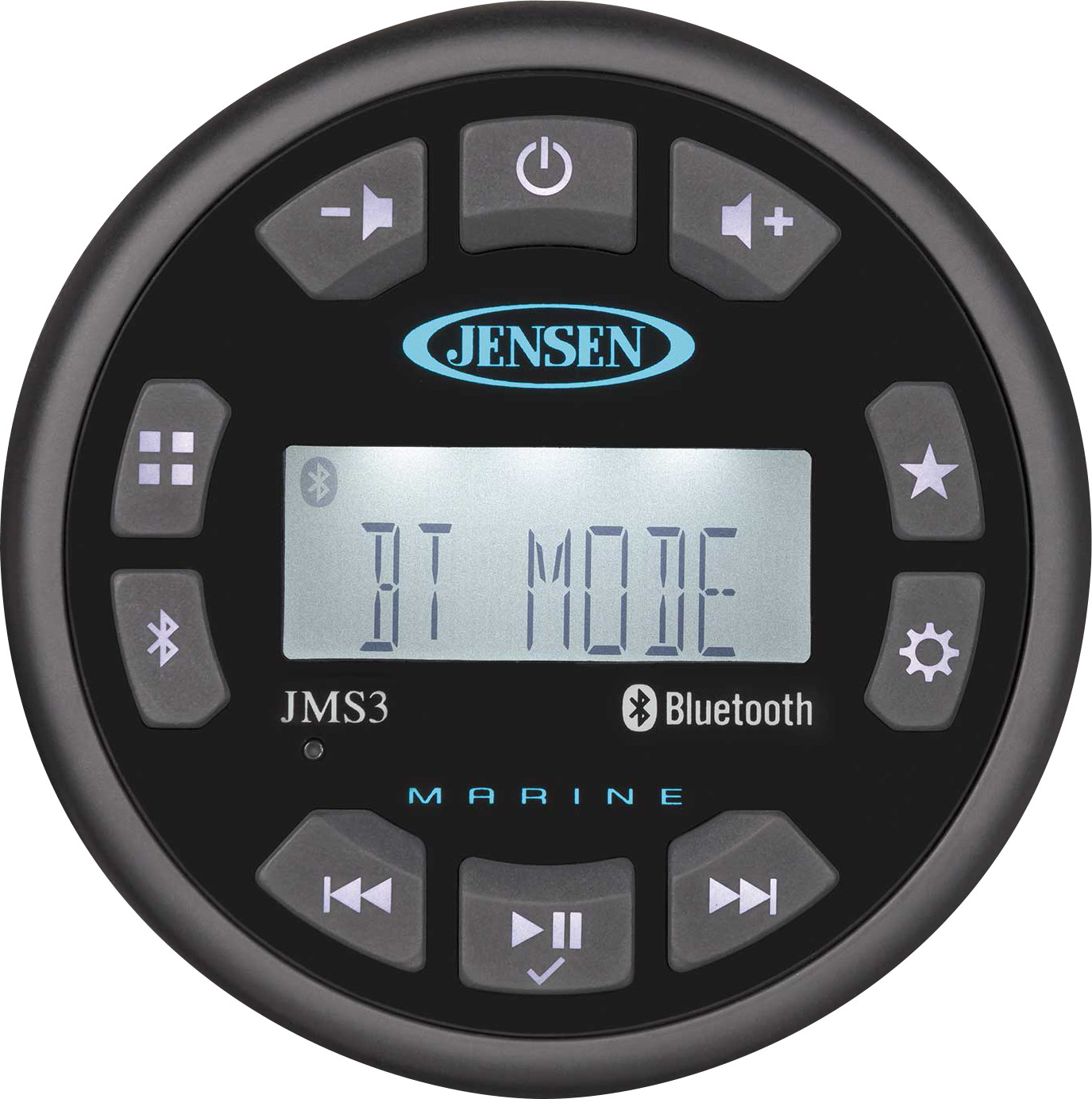 JENSEN XMH100 Bluetooth Stereo Receiver with AM/FM Tuner and USB Input