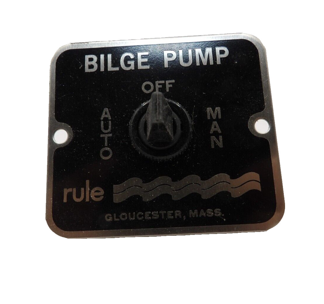 New NOS Rule 45 3-Way Panel Switch Toggle Switch For Boat Bilge Pumps New