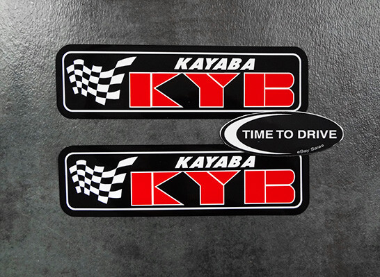 2x KYB Black decals stickers Suspension VMX Vintage YZ IT XR RM CR KX Pick Size 2x KYB Black decals stickers Suspension VMX Vintage YZ IT XR RM CR KX Pick Size
