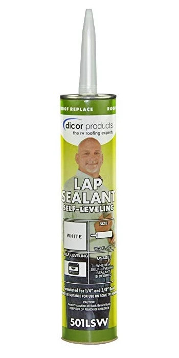 Dicor 501LSW-1 Epdm White Self-Leveling RV Lap Sealant-10.3 Oz Tube Roof Repair Dicor 501LSW-1 Epdm White Self-Leveling RV Lap Sealant-10.3 Oz Tube Roof Repair