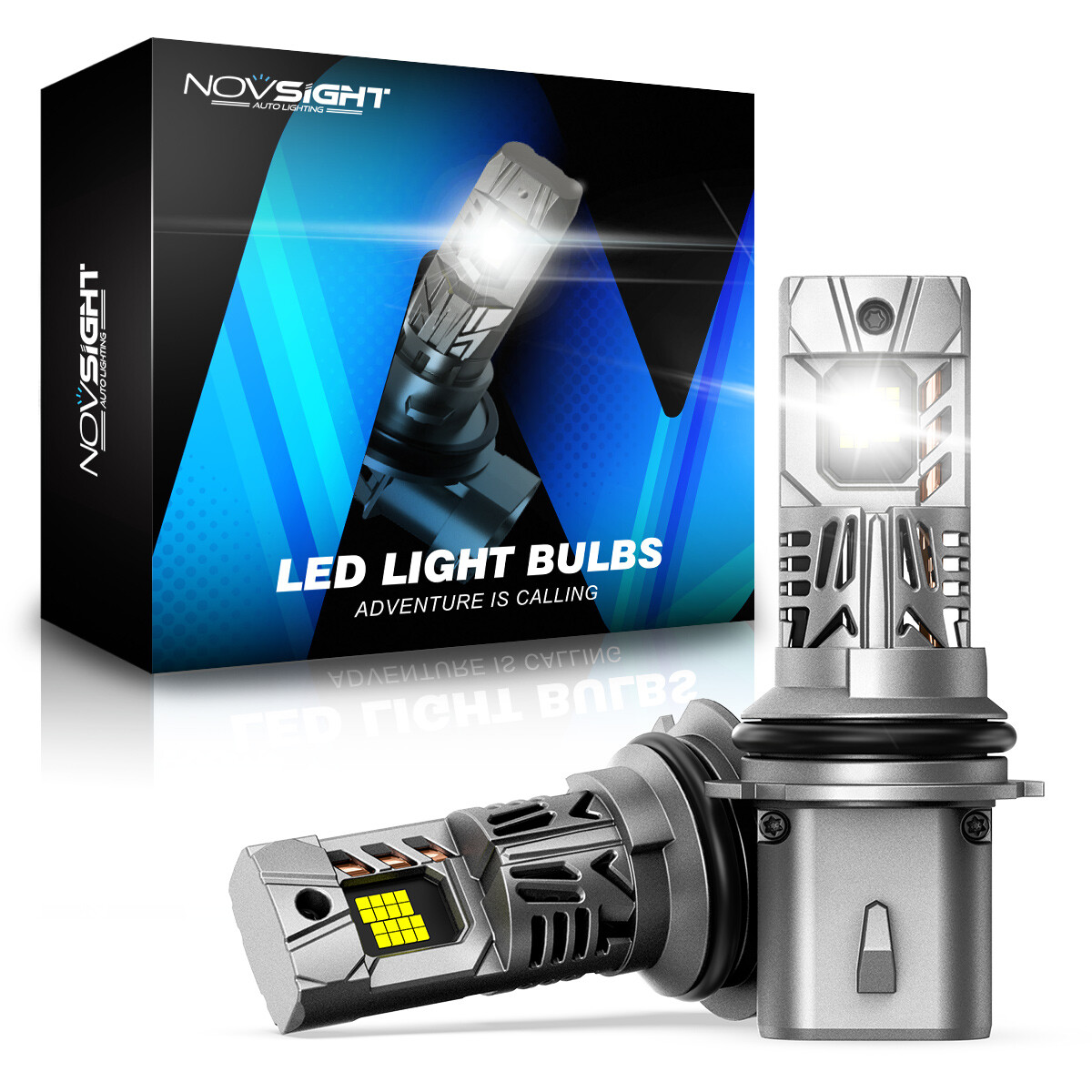 NOVSIGHT 9004 HB1 LED Headlight Bulbs High Low Beam Super Bright 20000LM 6500K