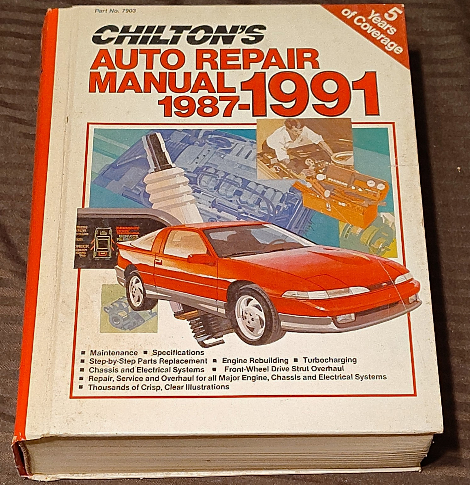 Chilton's Auto Repair Manual 1987-1991 Great Condition Part No 7903