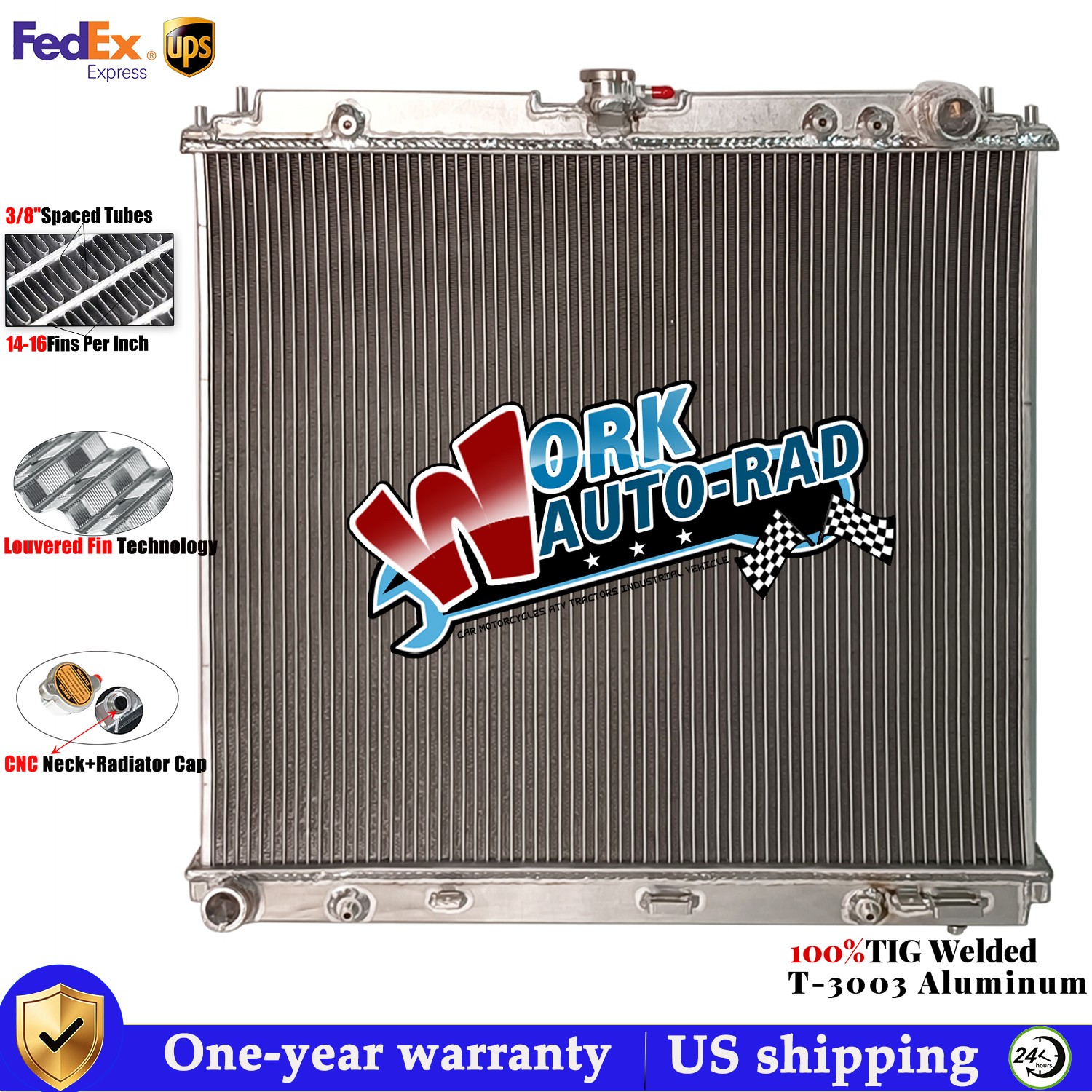 Aluminum Radiator For 2005-2018 Nissan Frontier Pathfinder Xterra 4.0L 5.6L V6