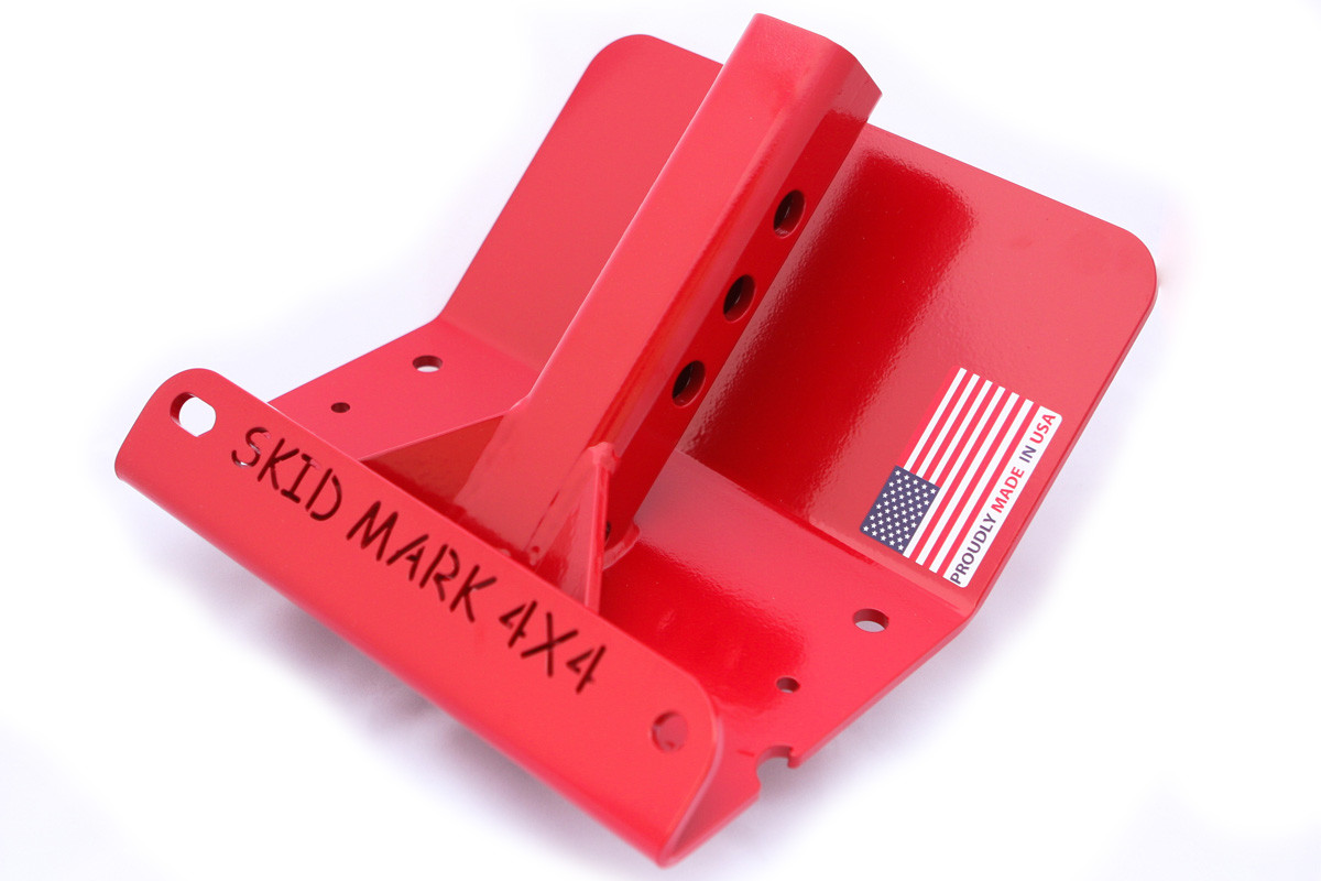 Universal Hitch Skid Plate for Jeep, Truck, SUV, Toyota by Skid Mark 4x4 - RED