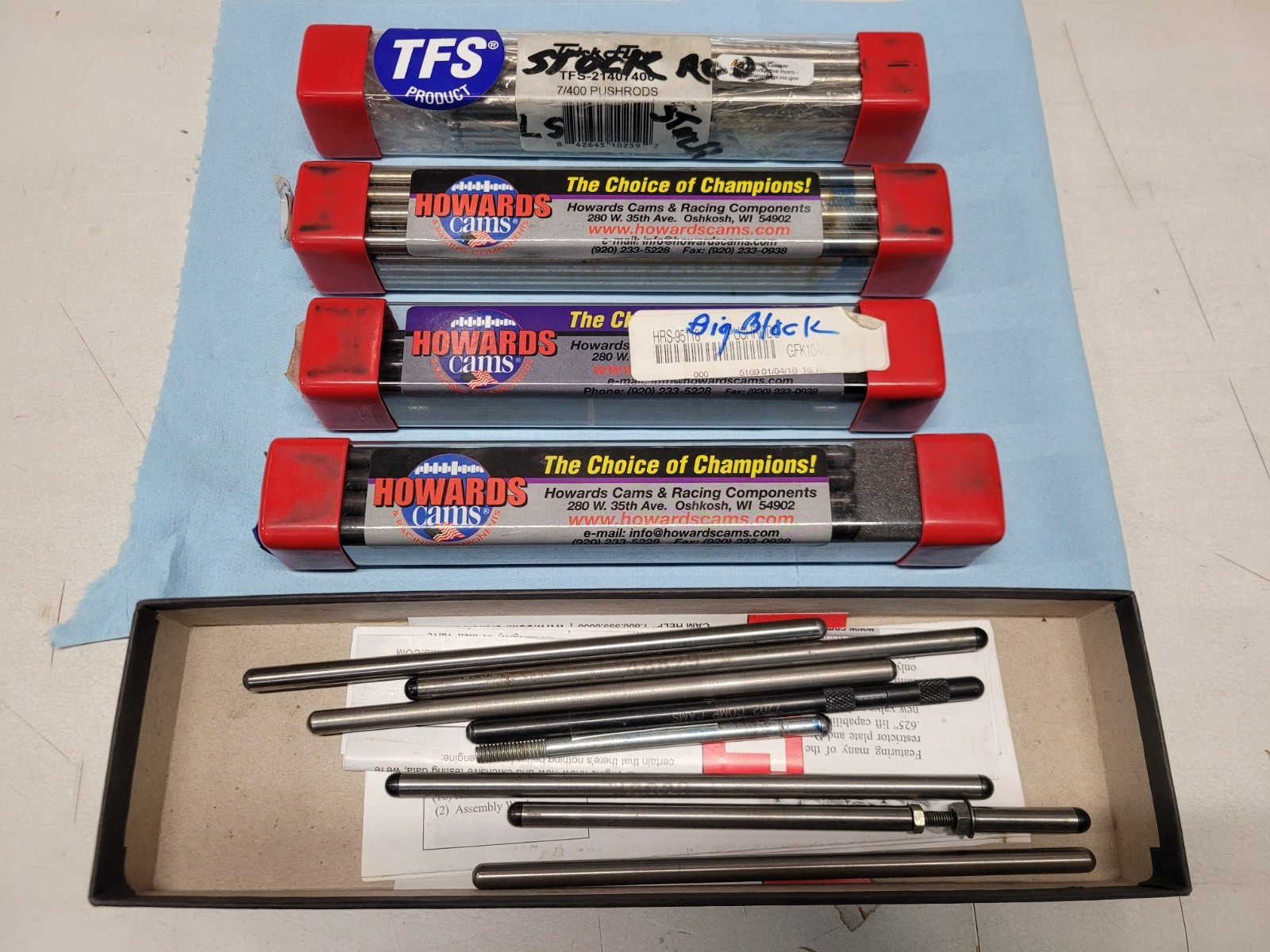 Mixed Lot of Howards Cams Cam Swedged End Pushrods HRS-95118 Multiple Sets Chevy Mixed Lot of Howards Cams Cam Swedged End Pushrods HRS-95118 Multiple Sets Chevy